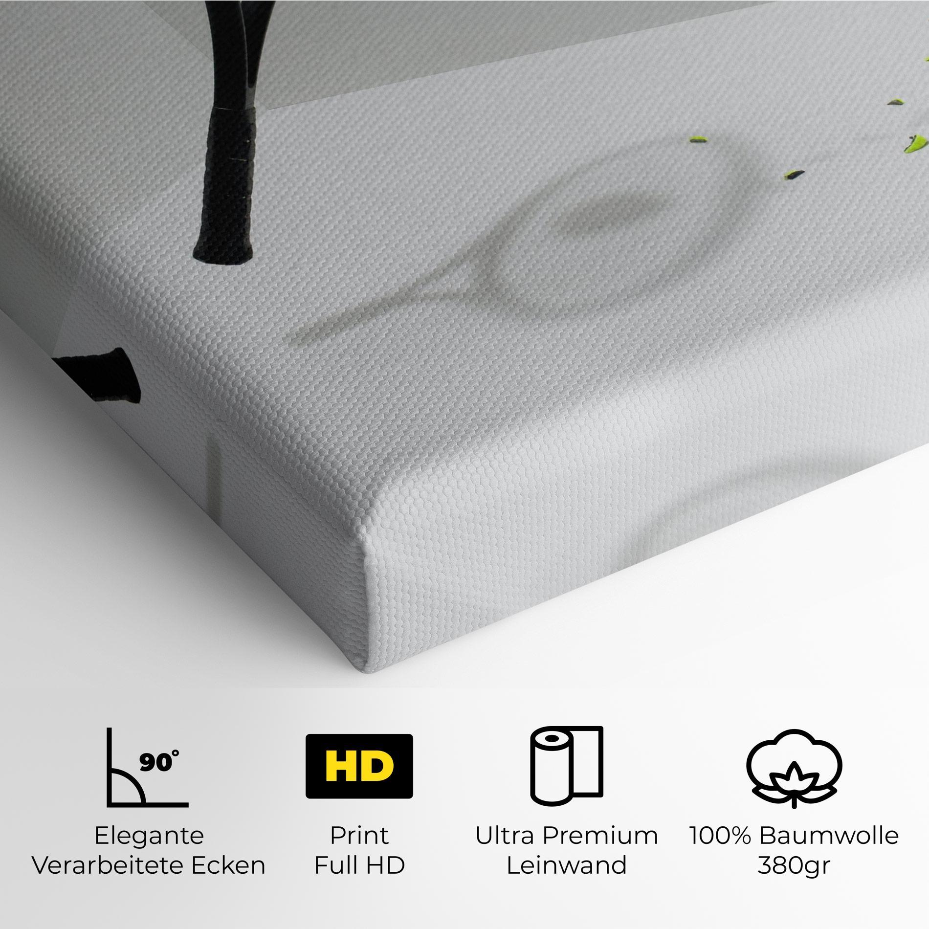 Leinwandbild Broken Tennis Ball mockup 4