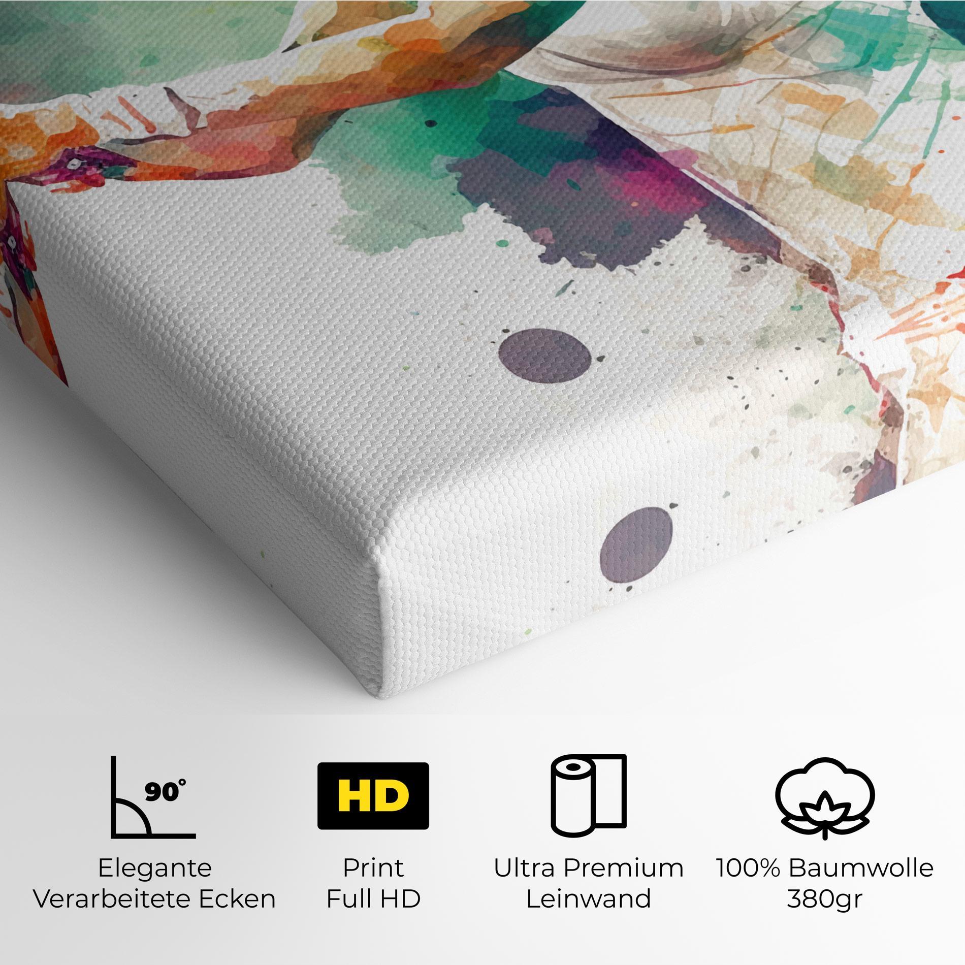 Leinwandbild Green Art Tennis mockup 4