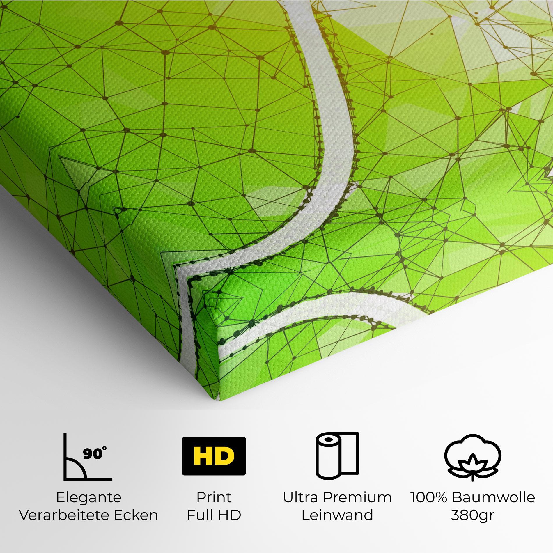 Leinwandbild Green Line Tennis mockup 4