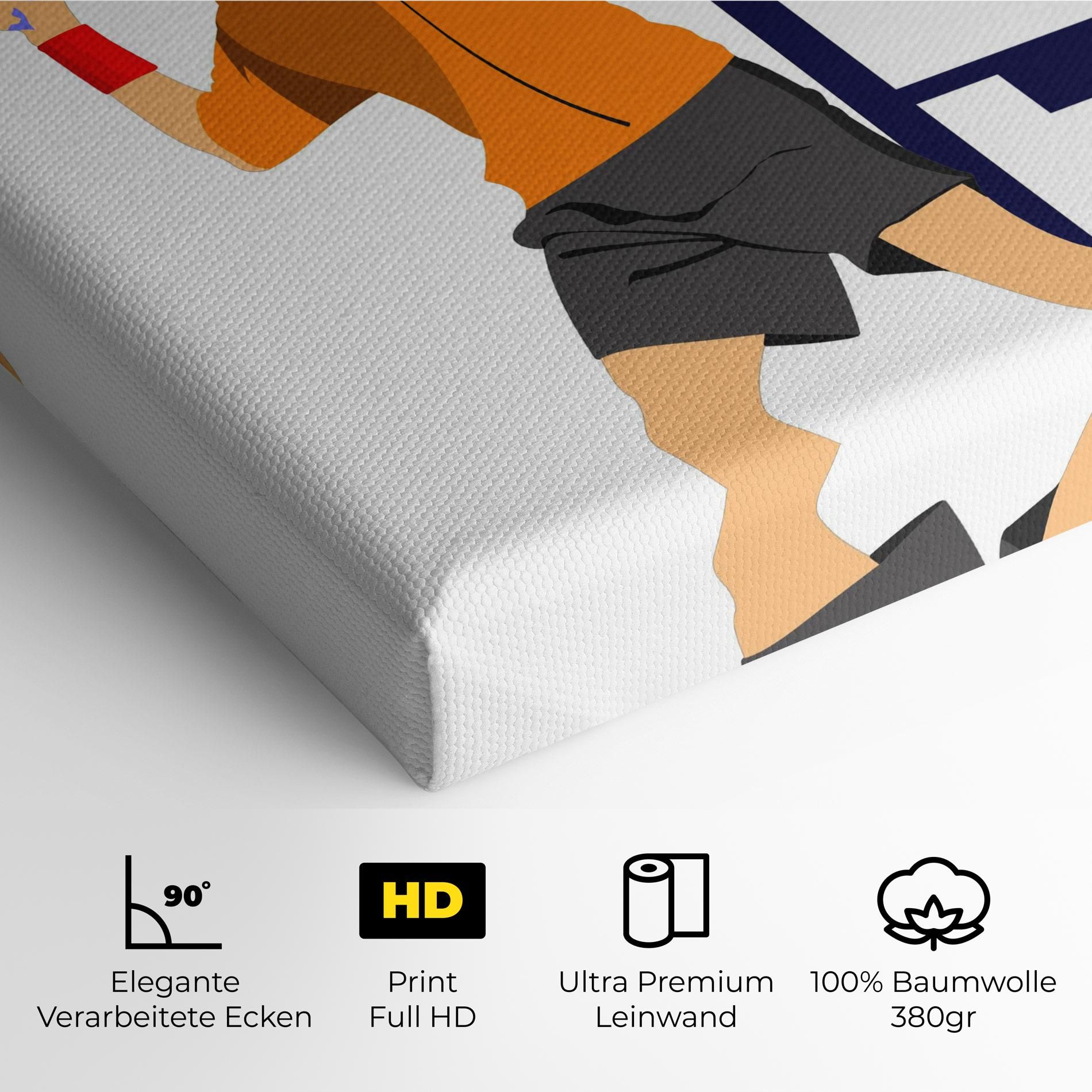 Orange Tennis Player mockup 4