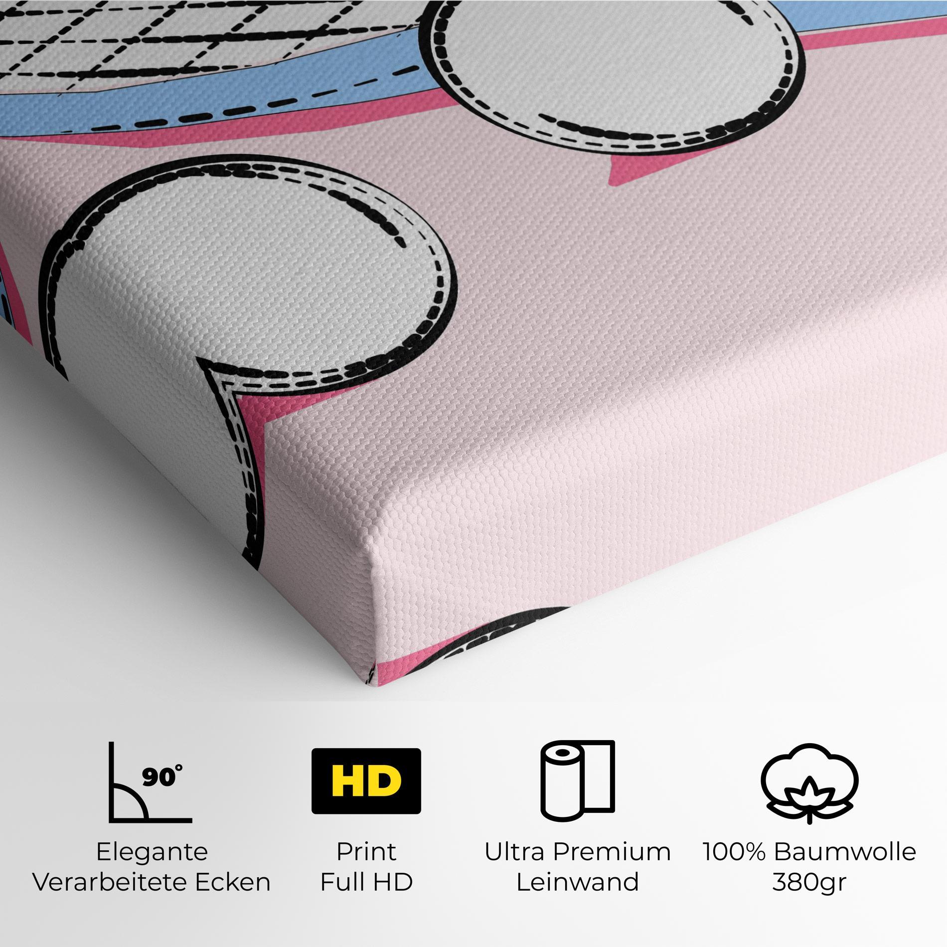 Leinwandbild Pink Tennis mockup 4
