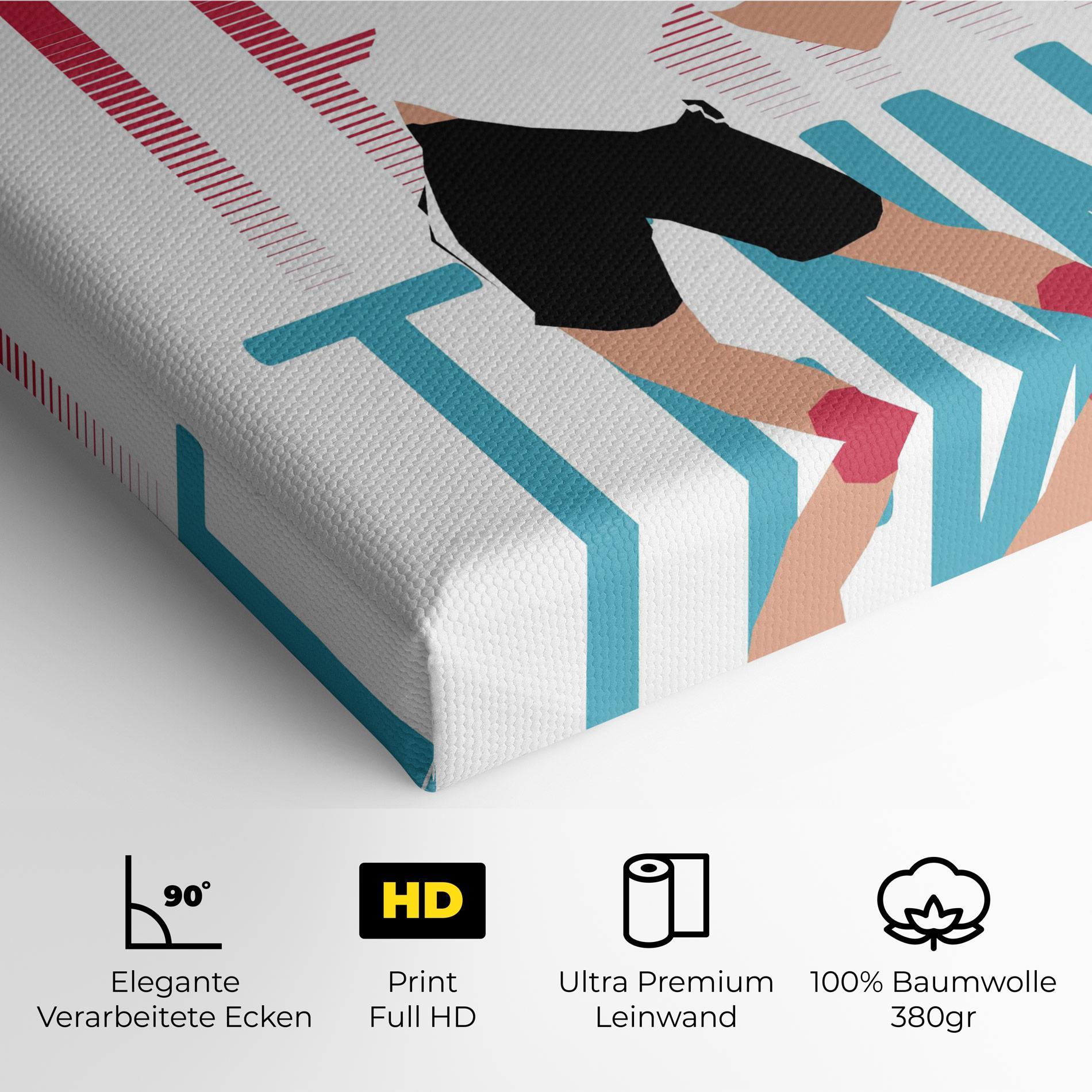 Leinwandbild Tennis Ball Jump mockup 4