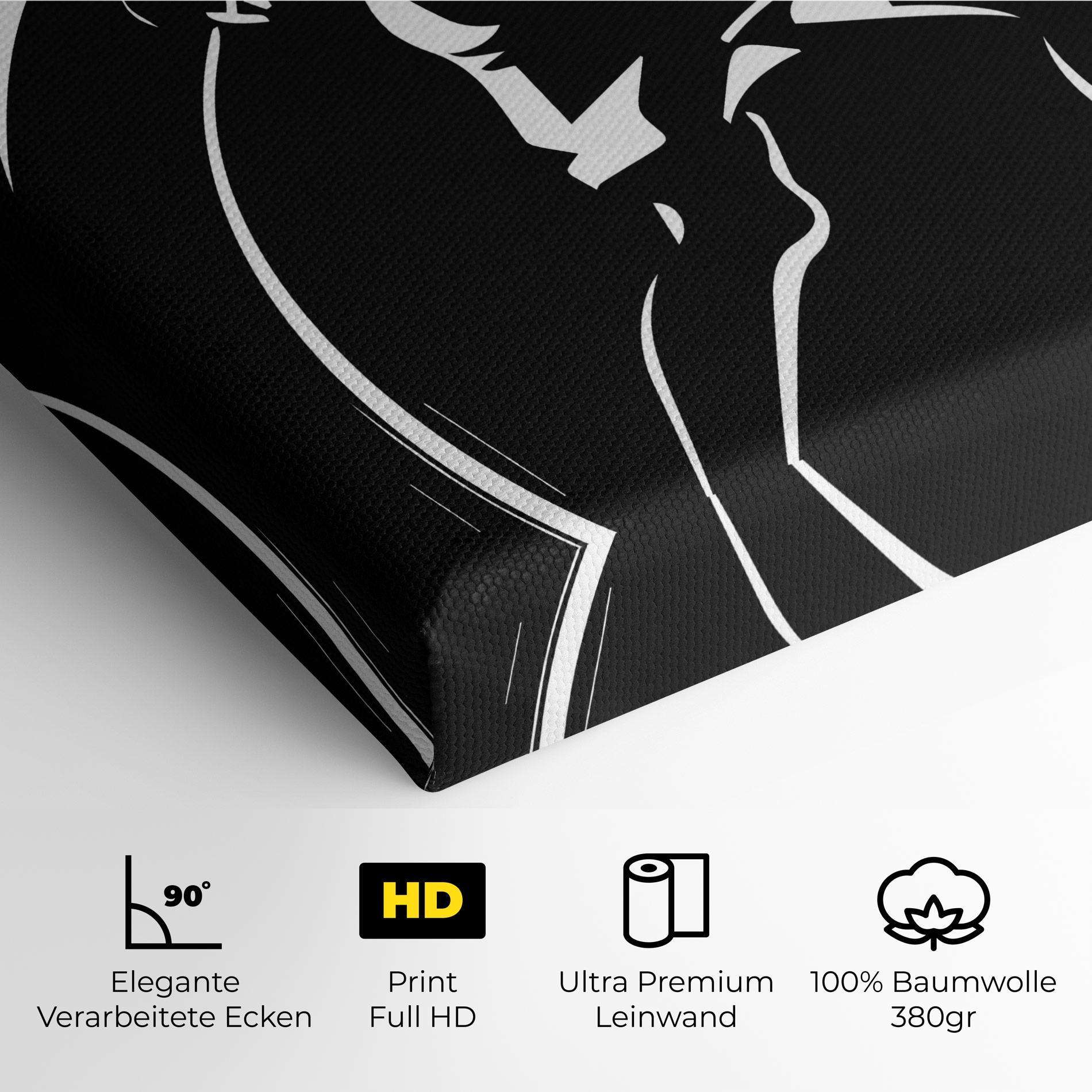 Leinwandbild White Line Tennis mockup 4