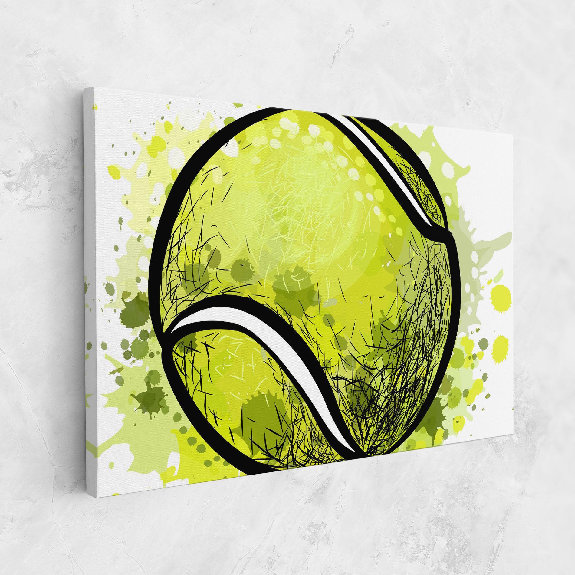 Leinwandbild Big Tennis Ball mockup 1