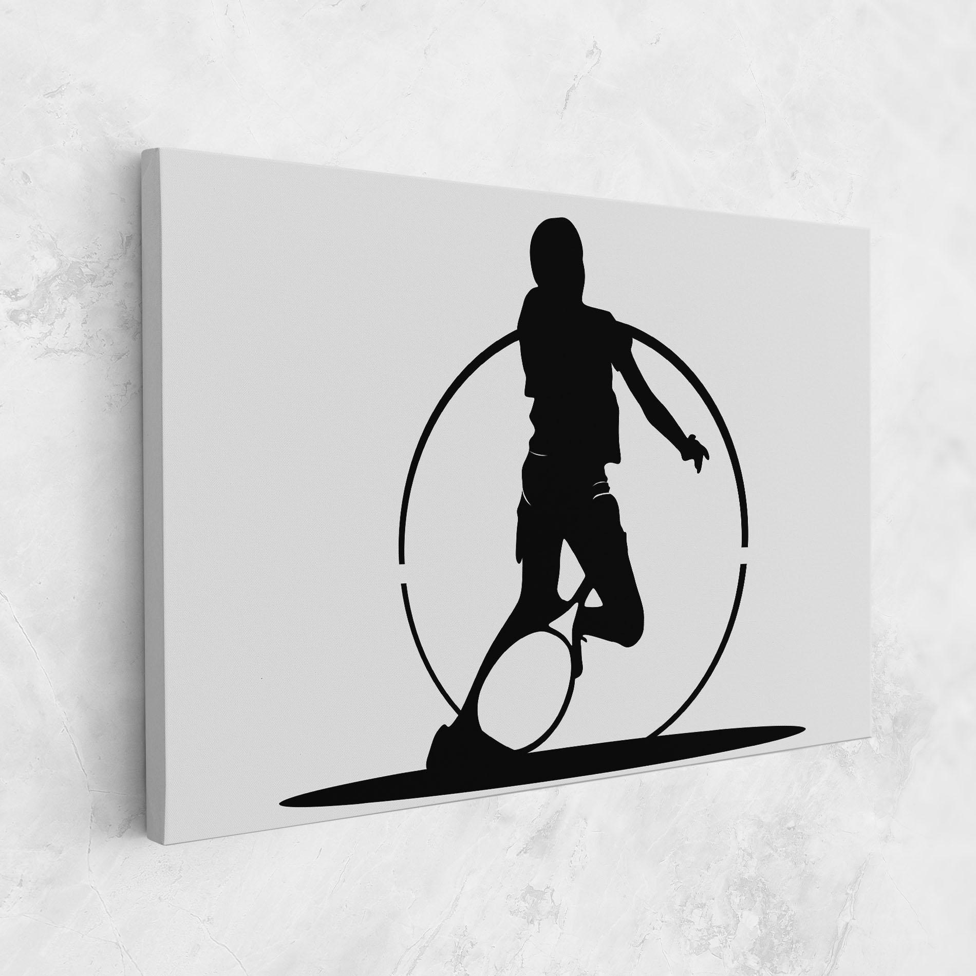 Leinwandbild Black Tennis Circle mockup 1