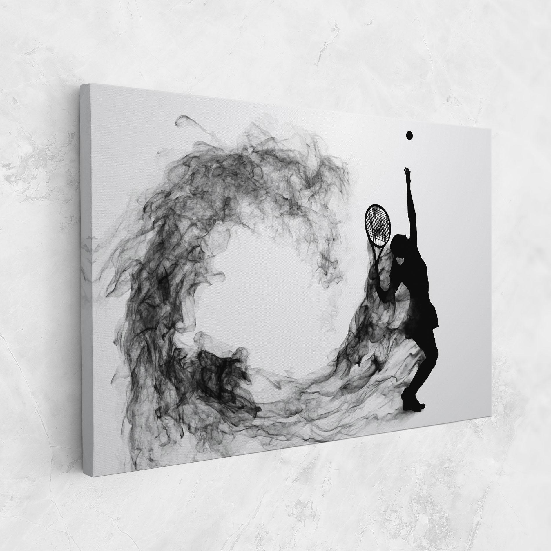 Leinwandbild Black Tennis Smoke mockup 1