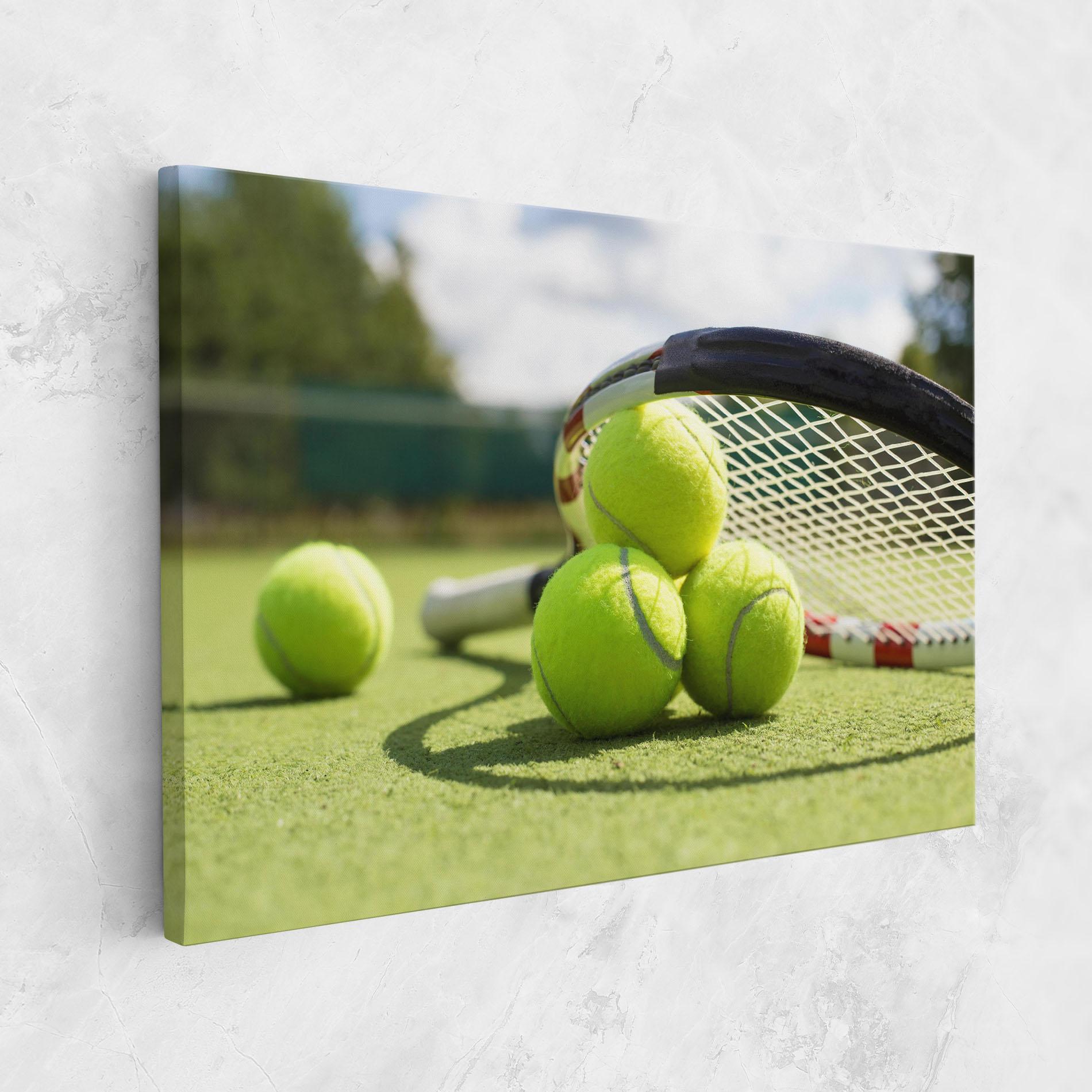 Leinwandbild Grass Tennis Balls mockup 1
