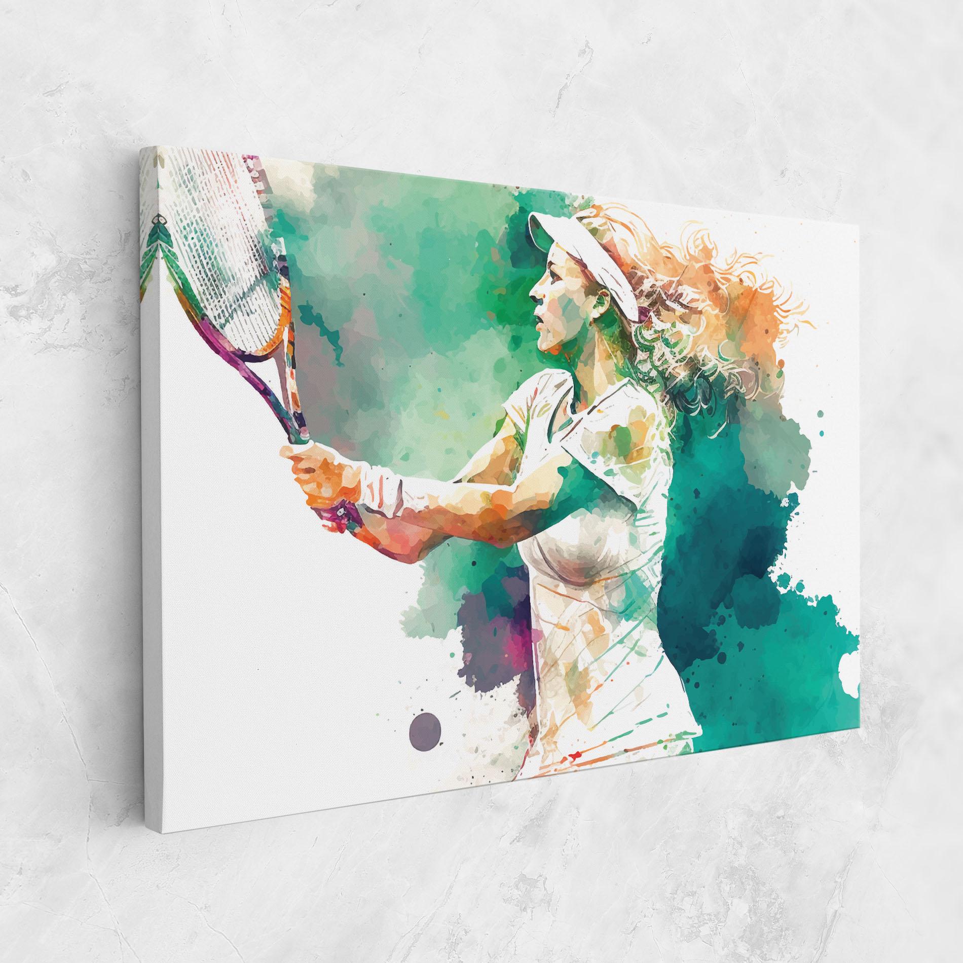 Leinwandbild Green Art Tennis mockup 1