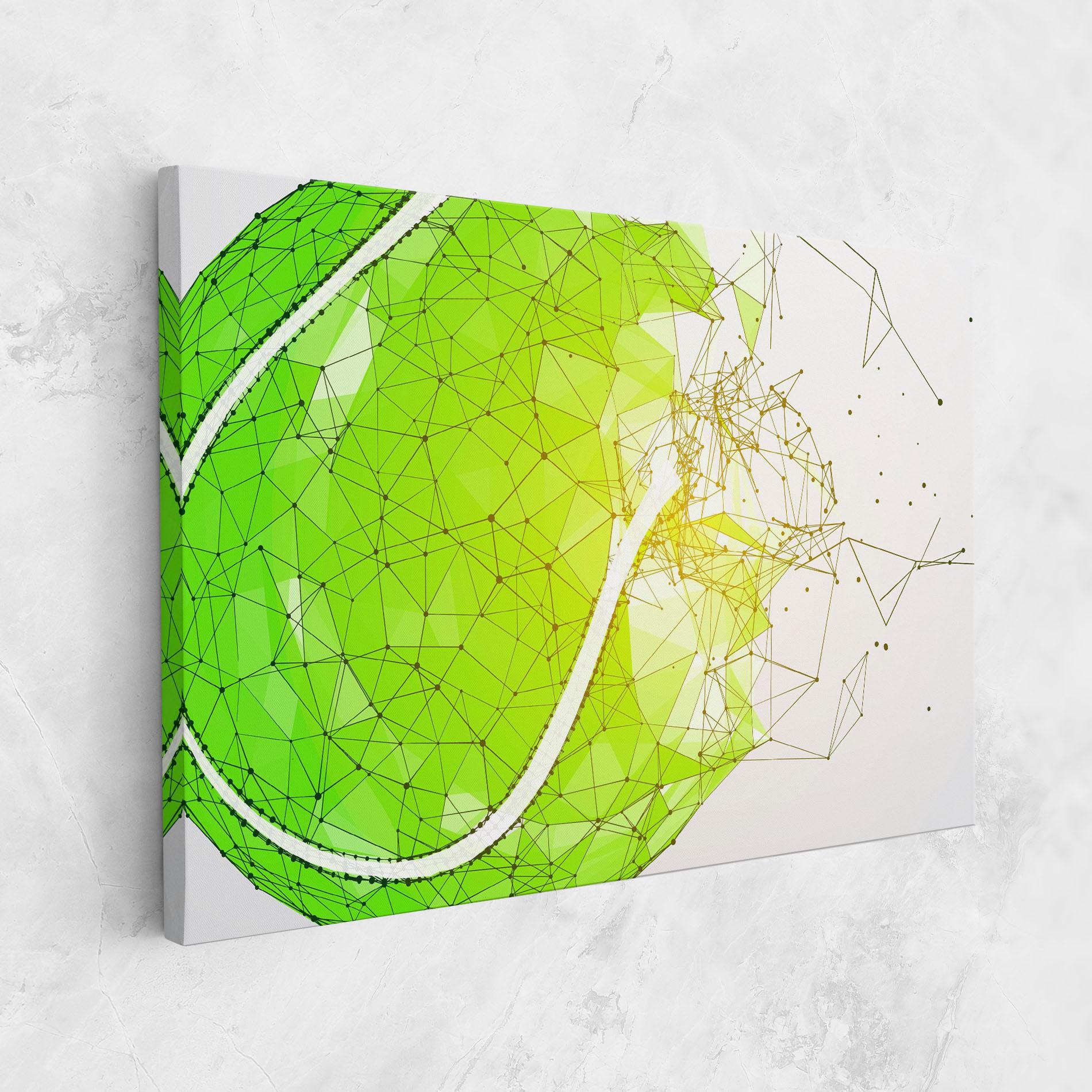 Leinwandbild Green Line Tennis mockup 1
