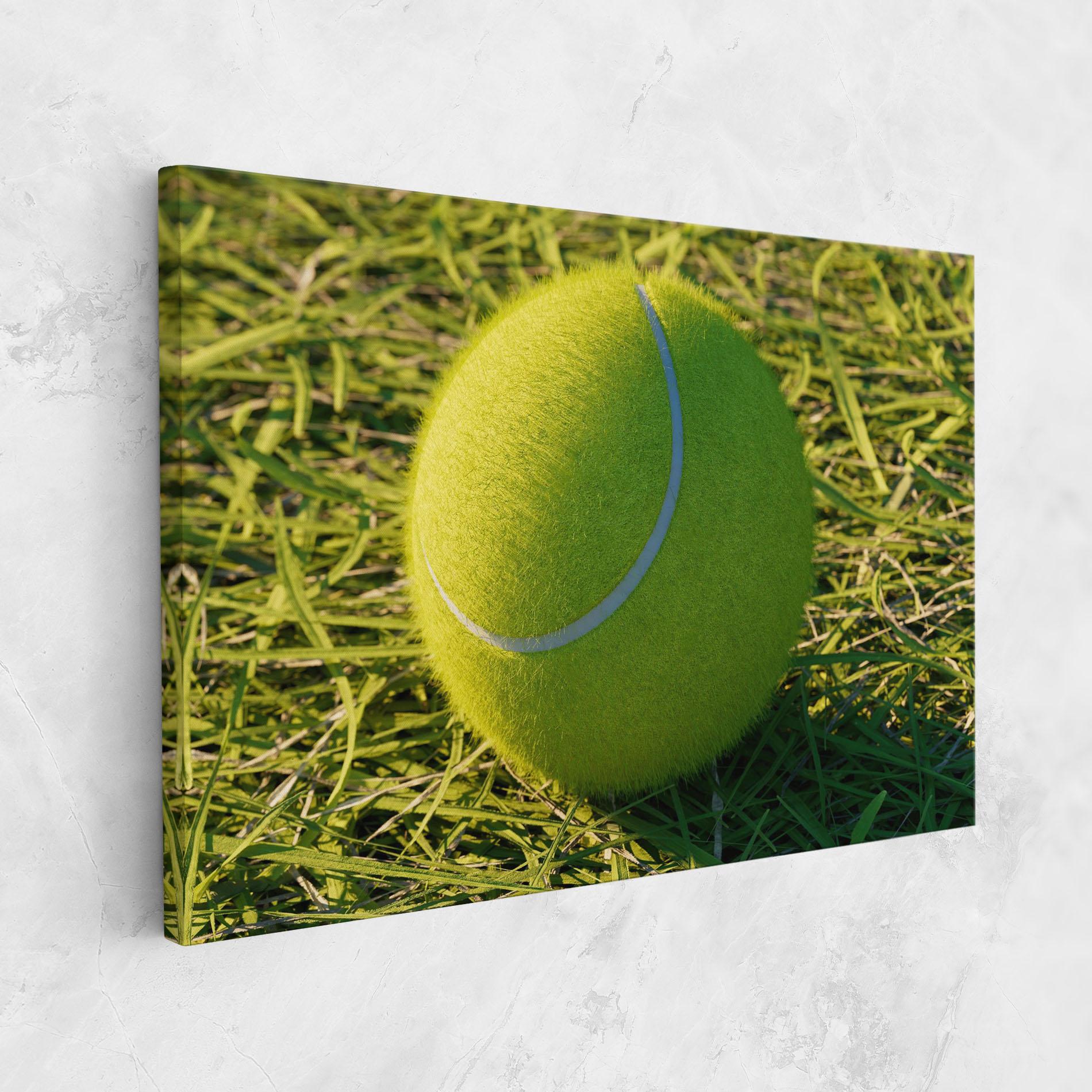 Leinwandbild Green Tennis Ball mockup 1