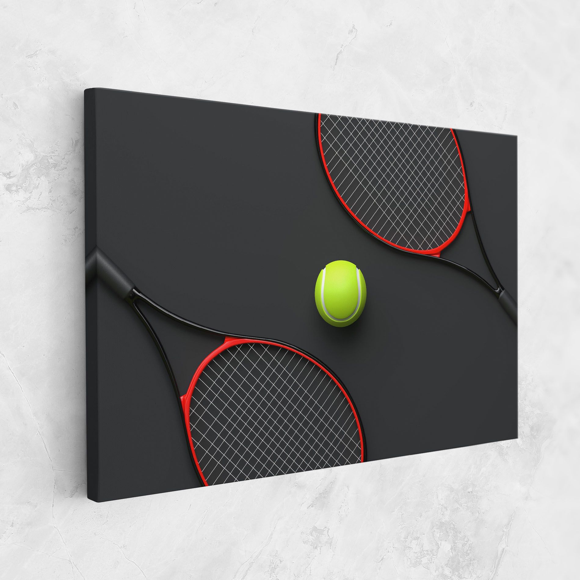 Red Tennis Rackets mockup 1
