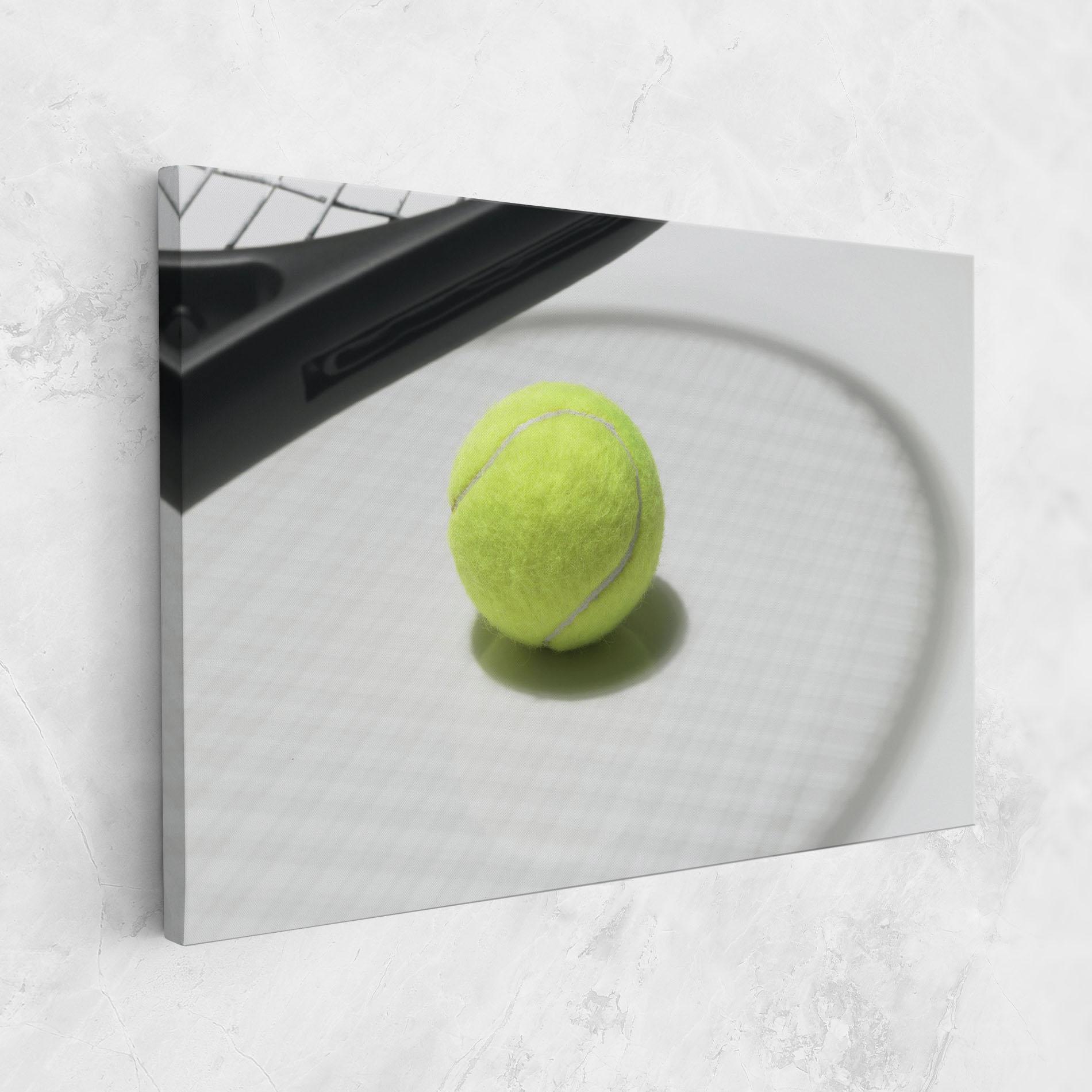 Leinwandbild Tennis Racket Shadow mockup 1