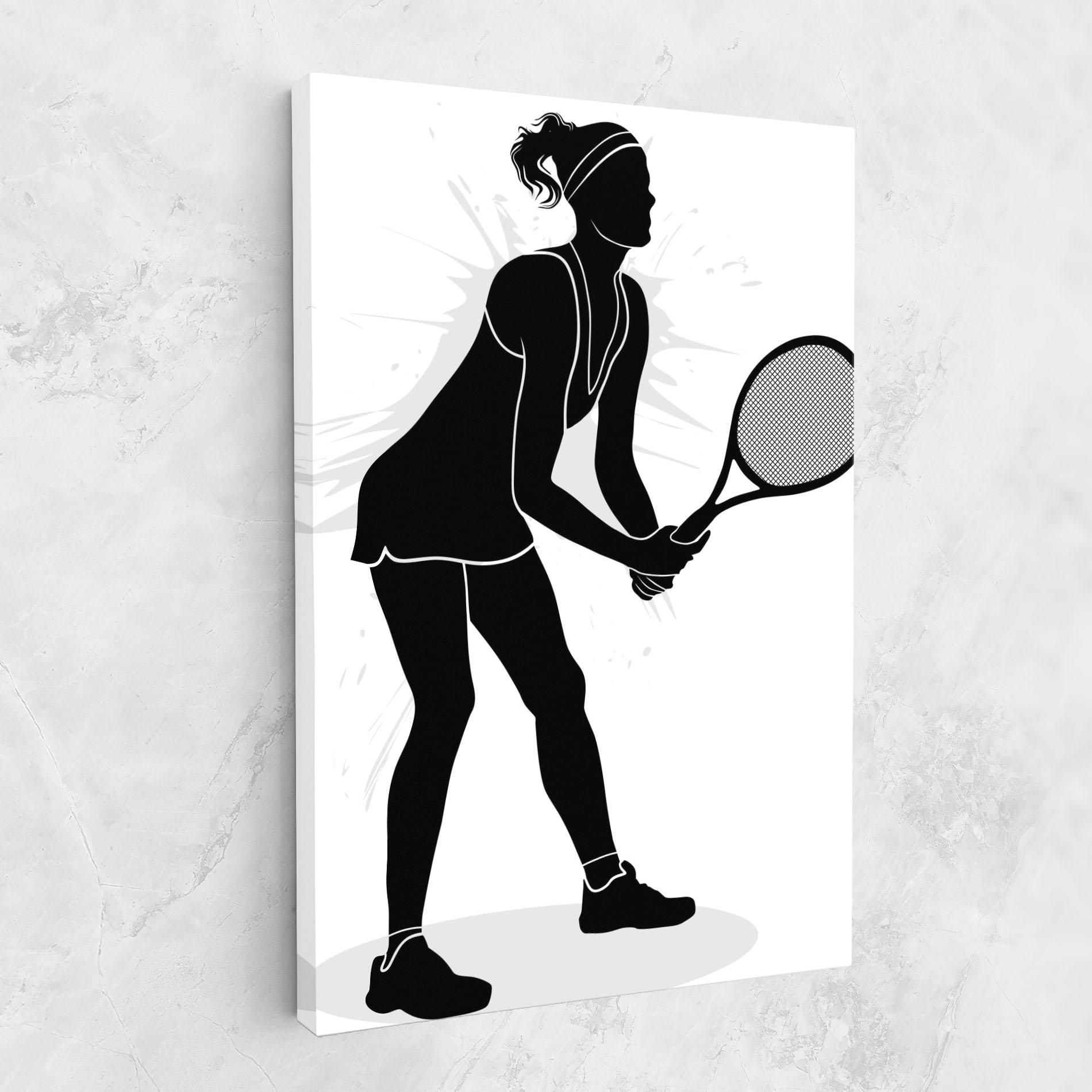 Leinwandbild Female Tennis Player mockup 1