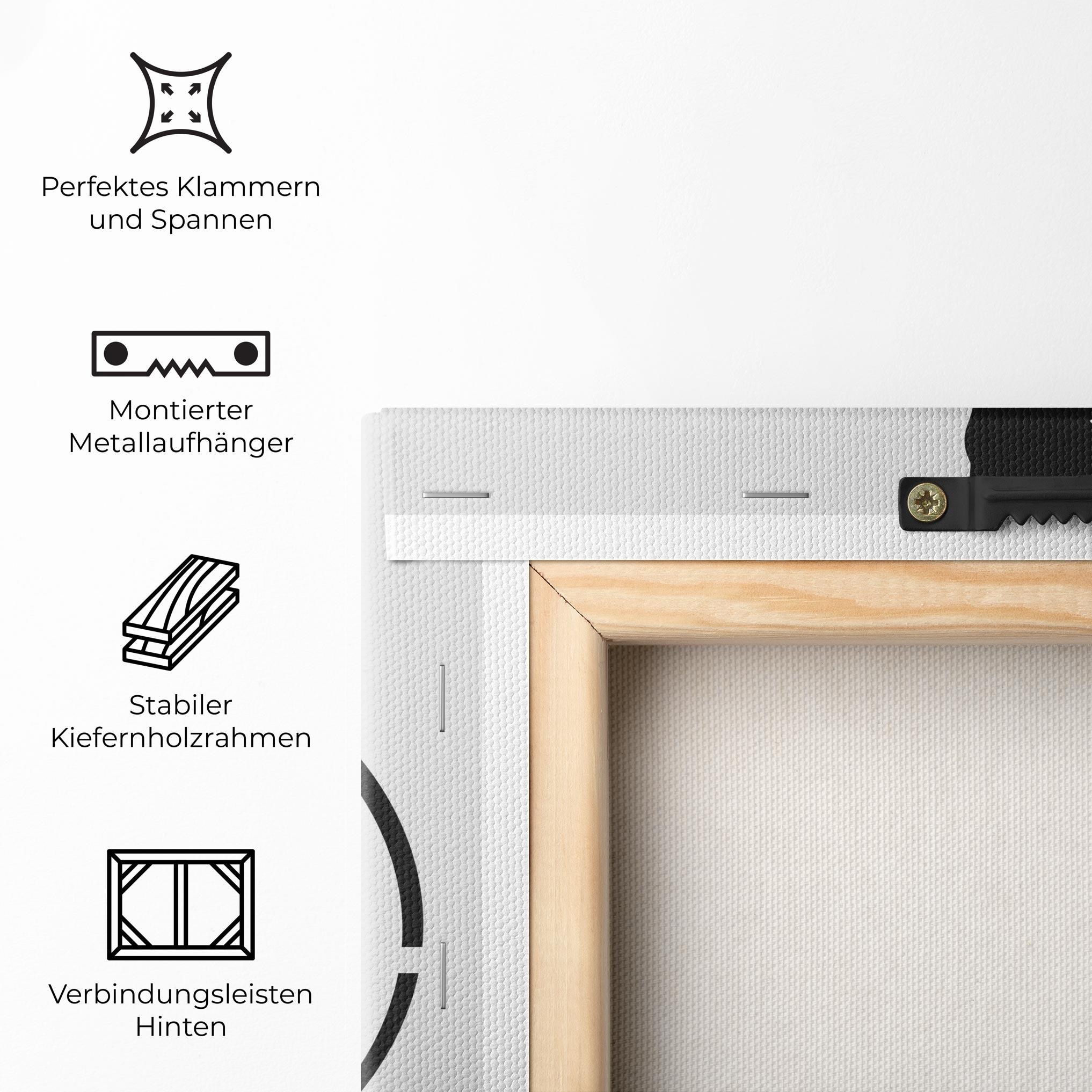 Leinwandbild Black Tennis Circle mockup 5