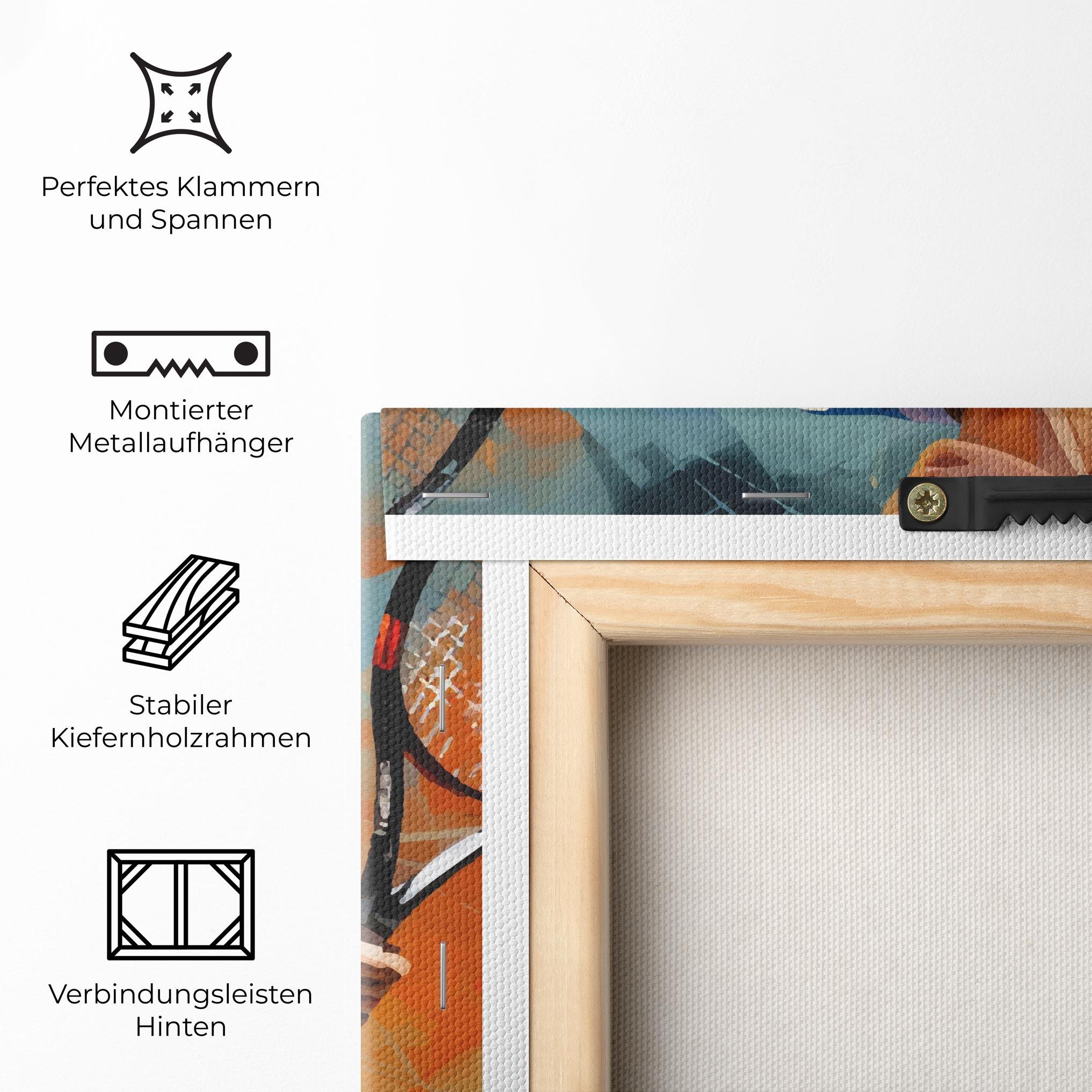 Leinwandbild Blonde Tennis Girl mockup 5