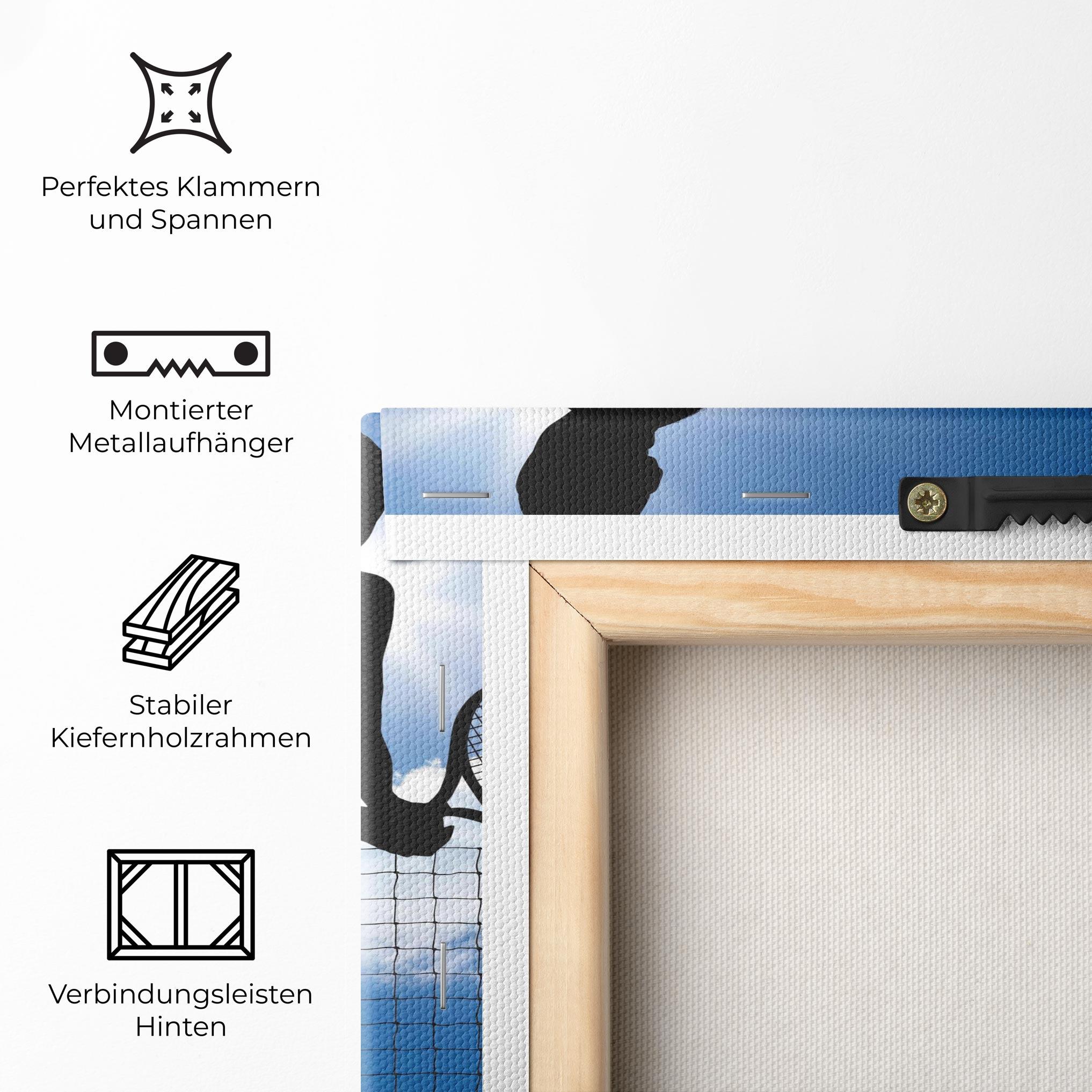 Leinwandbild Blue Sky Tennis mockup 5