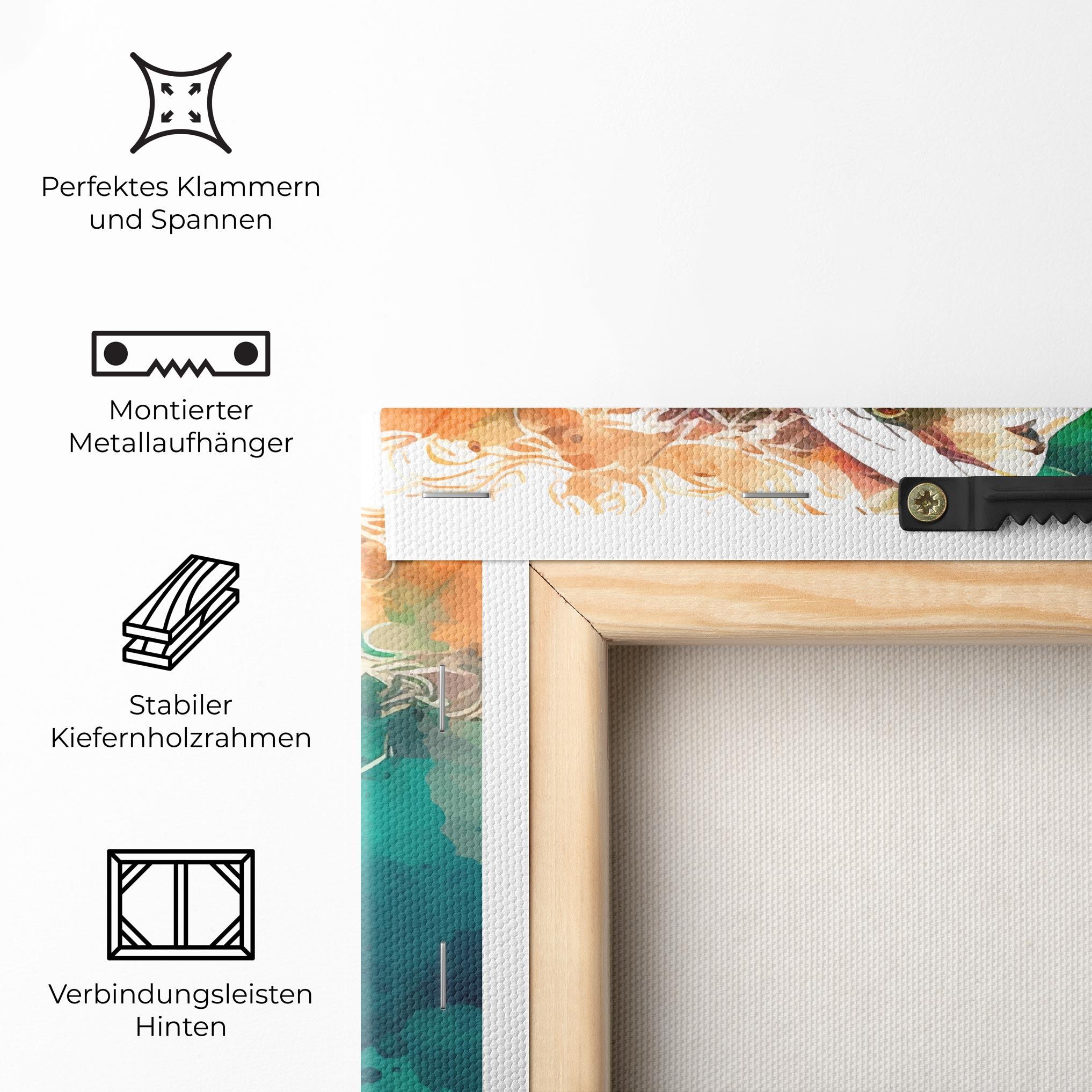 Leinwandbild Green Art Tennis mockup 5