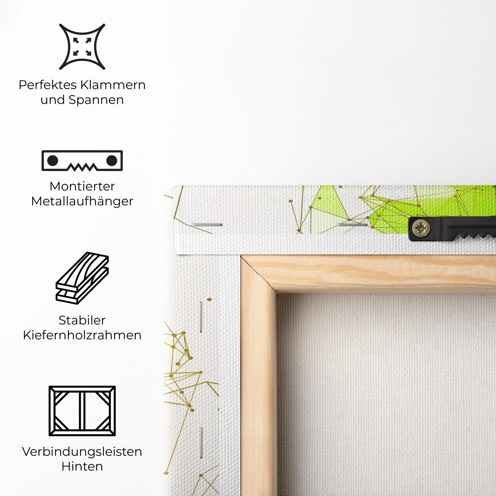 Leinwandbild Green Line Tennis mockup 5