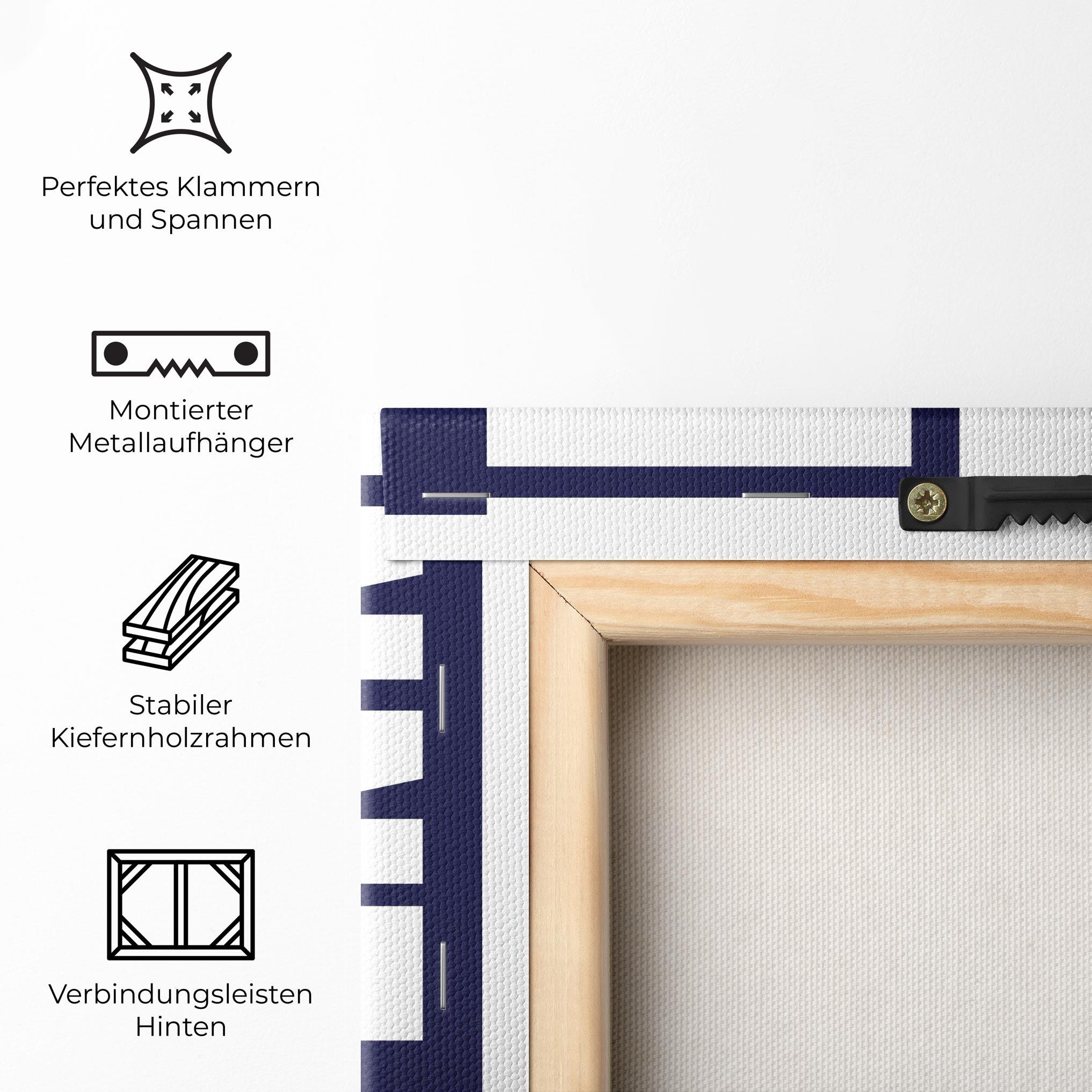 Leinwandbild Orange Tennis Player mockup 5