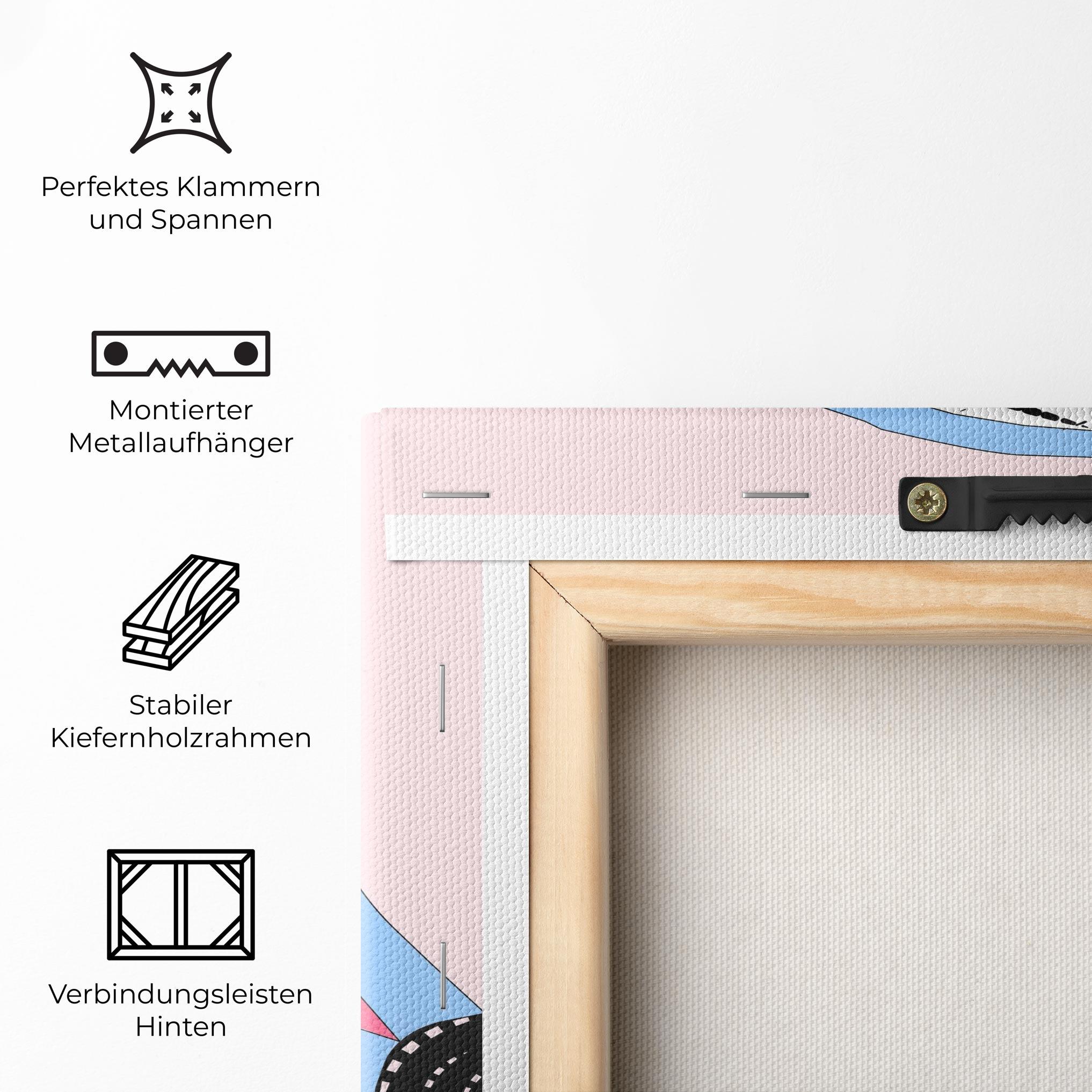 Leinwandbild Pink Tennis mockup 5