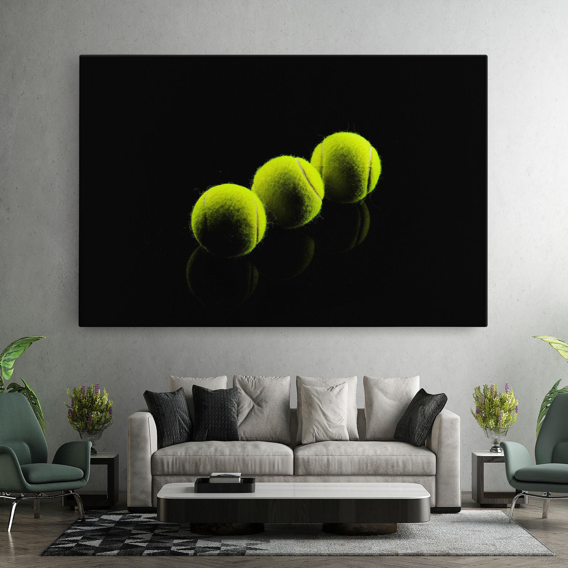 Leinwandbild 3 Tennis Balls mockup 7