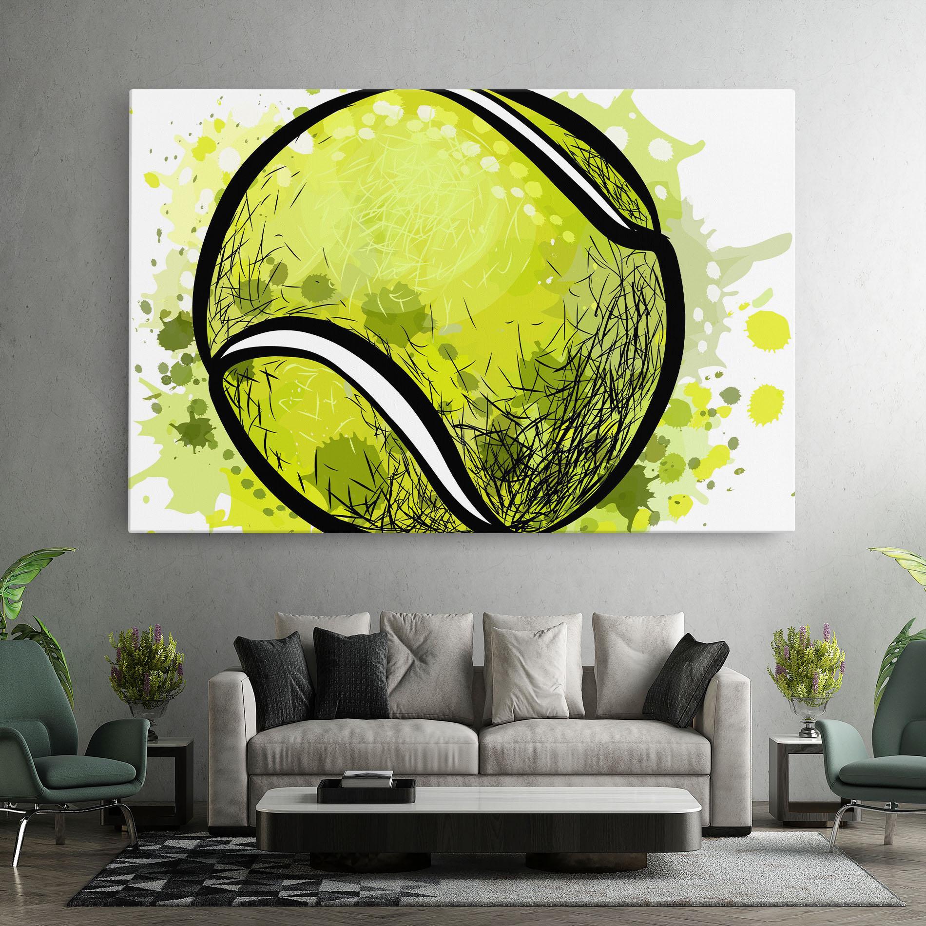 Leinwandbild Big Tennis Ball mockup 7
