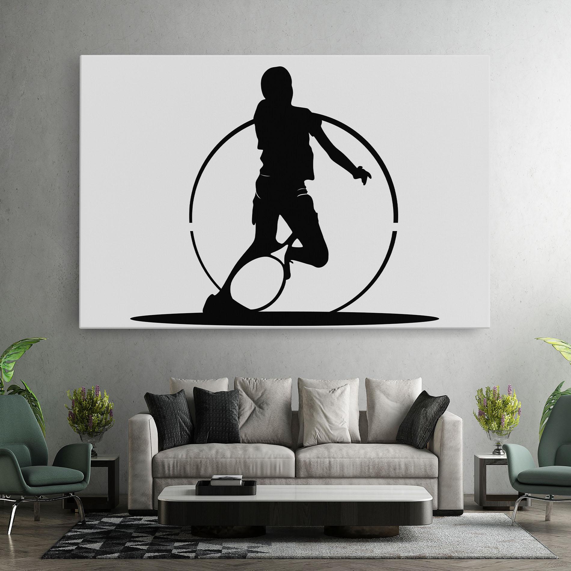 Leinwandbild Black Tennis Circle mockup 7