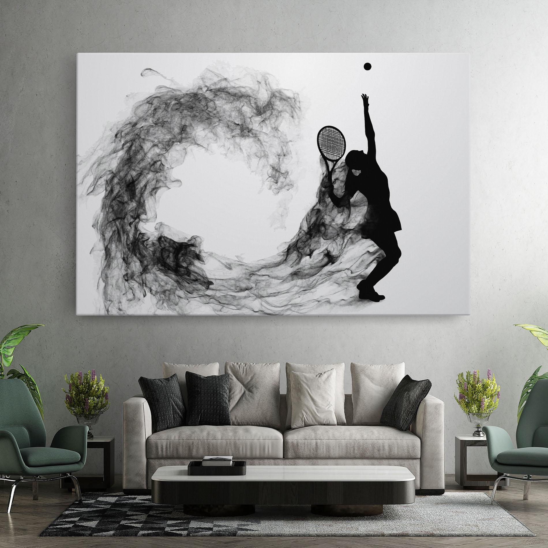 Leinwandbild Black Tennis Smoke mockup 7
