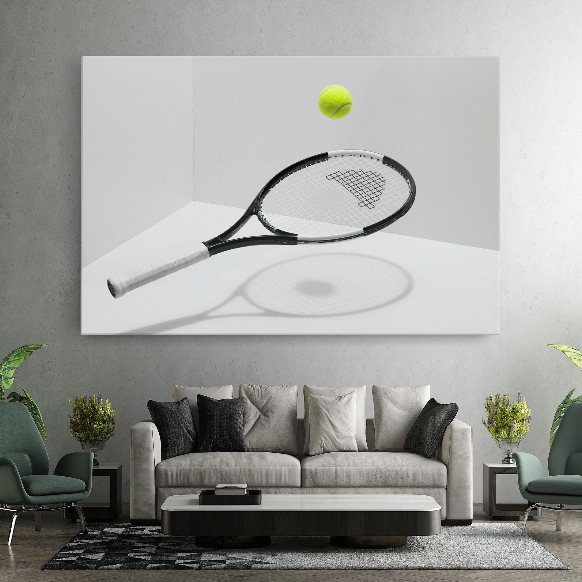 Leinwandbild Floating Tennis Racket mockup 7
