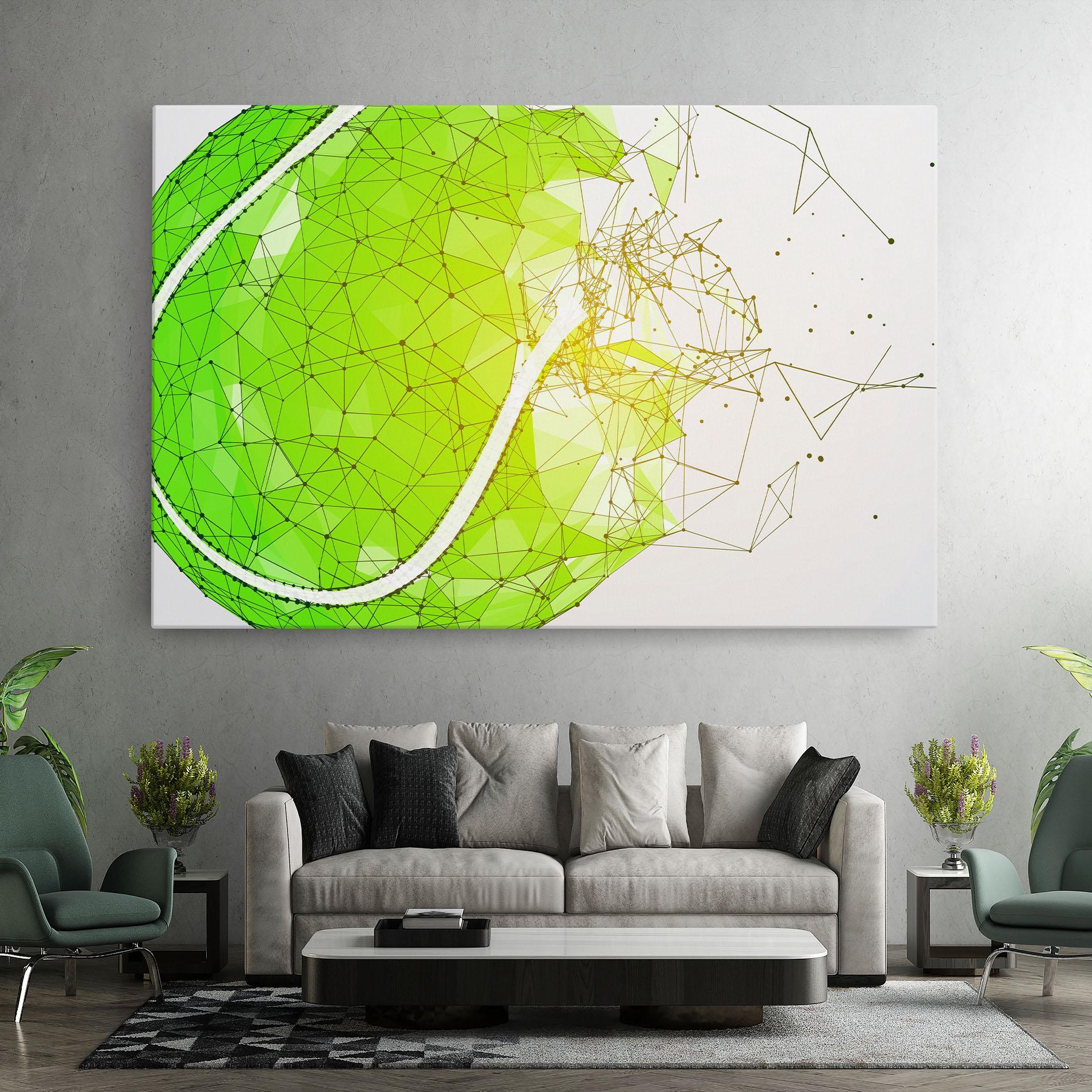 Leinwandbild Green Line Tennis mockup 7