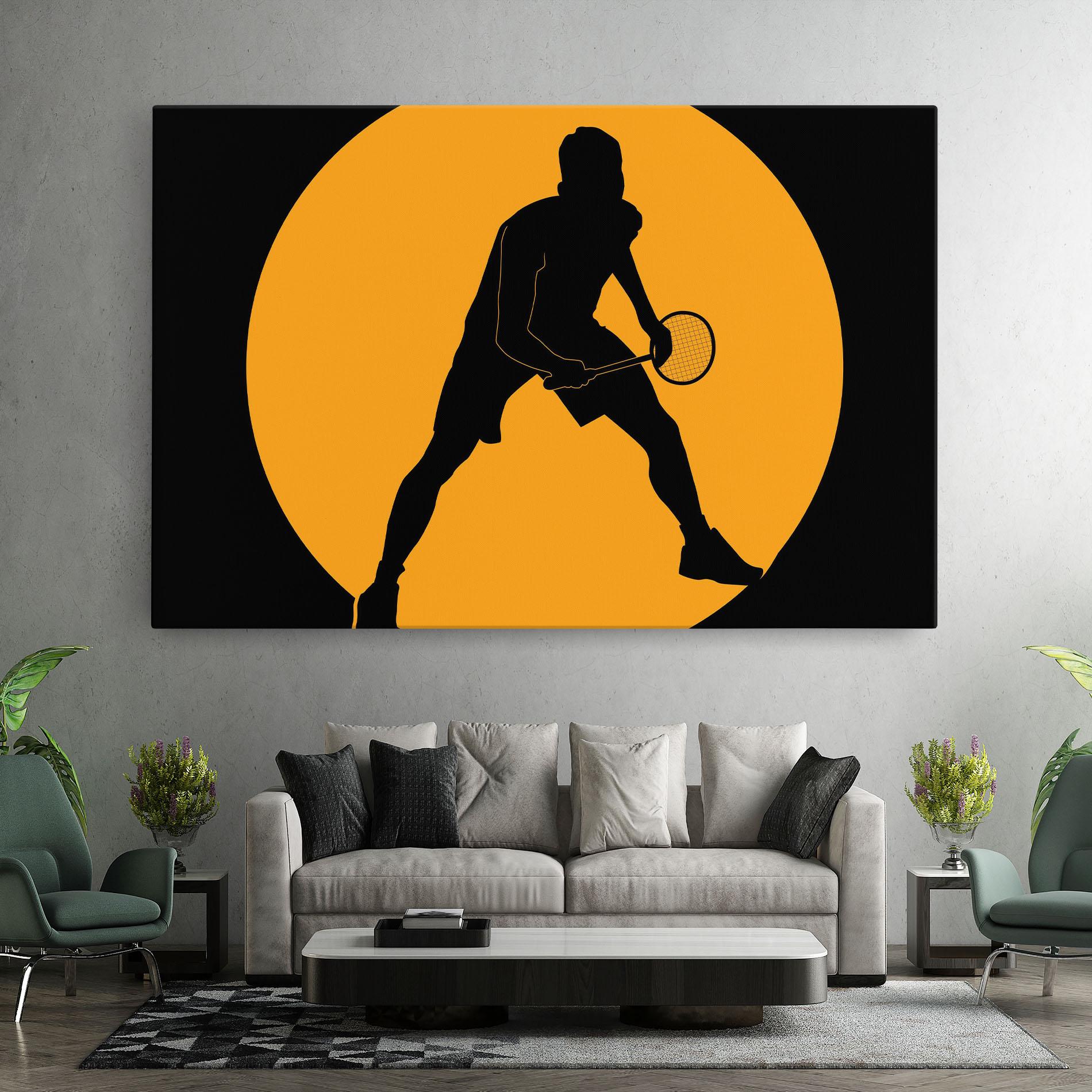 Leinwandbild Orange Tennis mockup 7