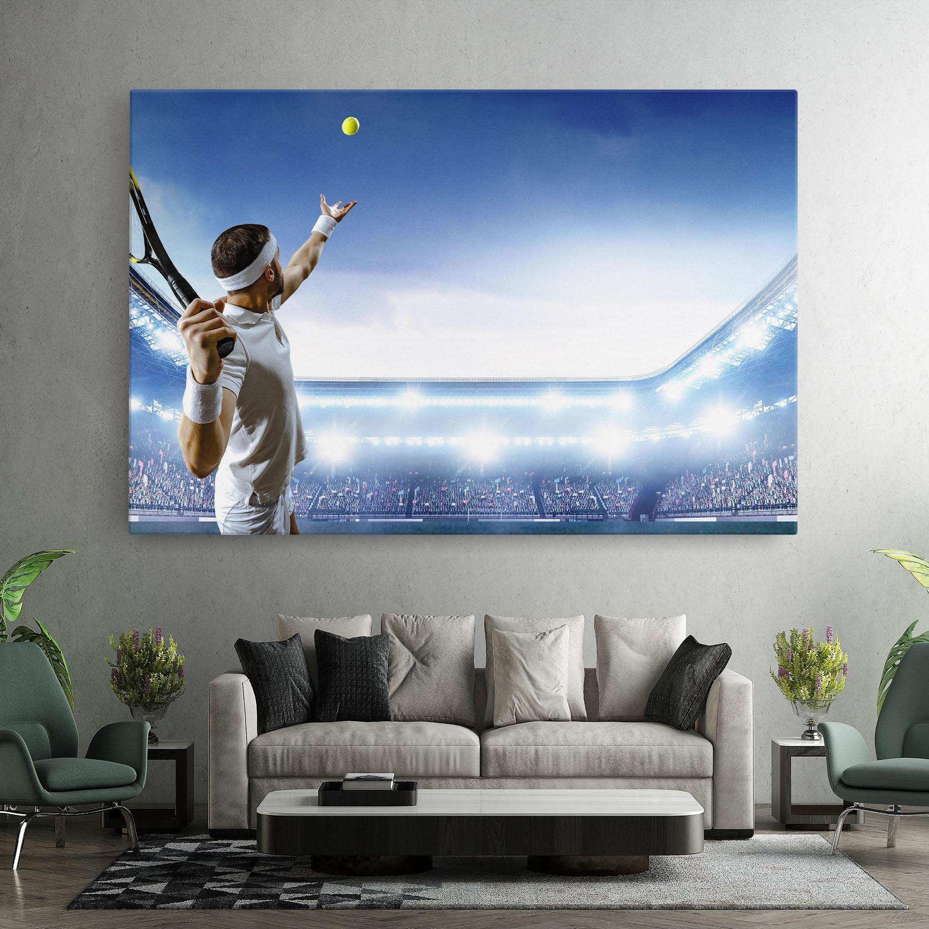Leinwandbild Stadium Tennis Player mockup 7
