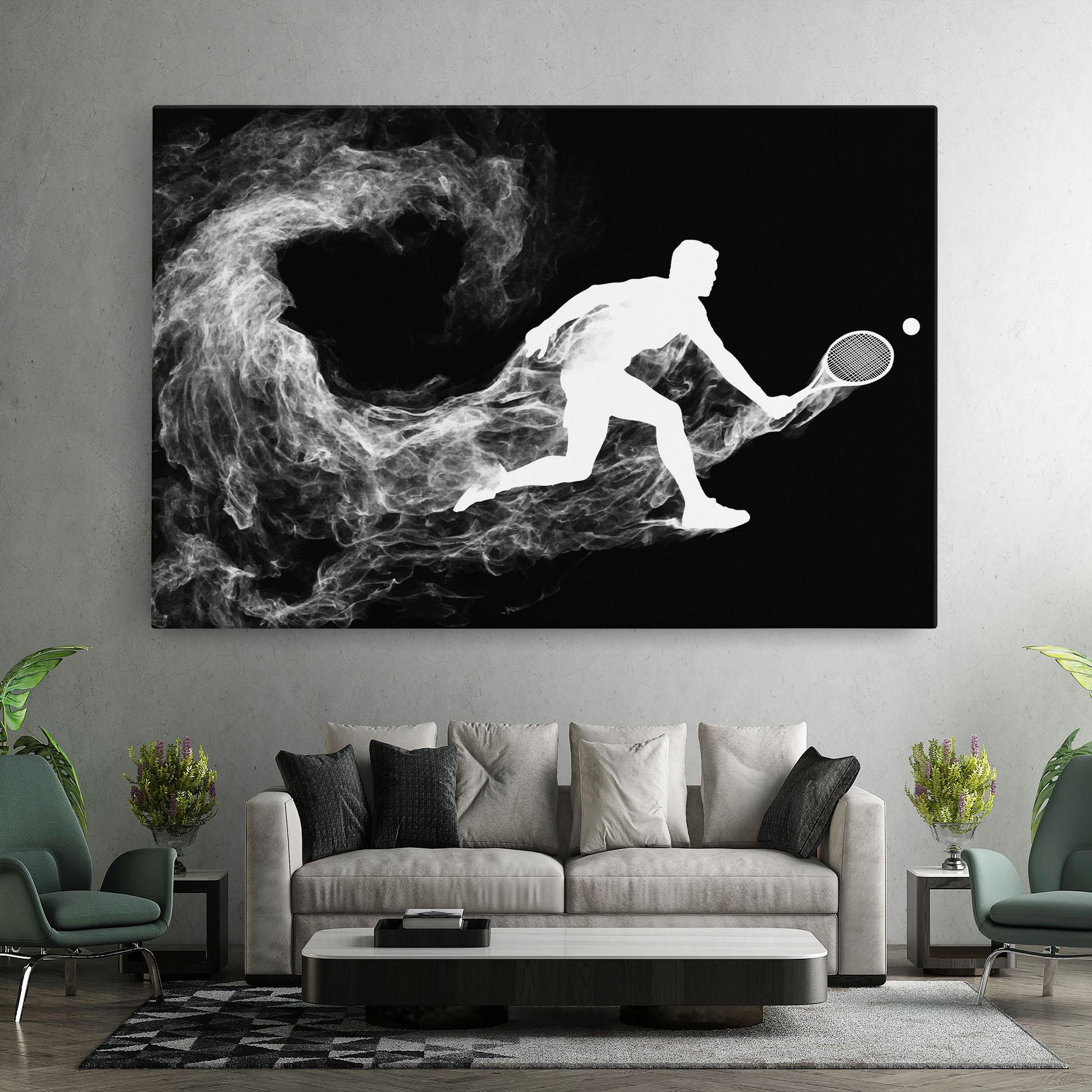 Leinwandbild Tennis White Smoke mockup 7