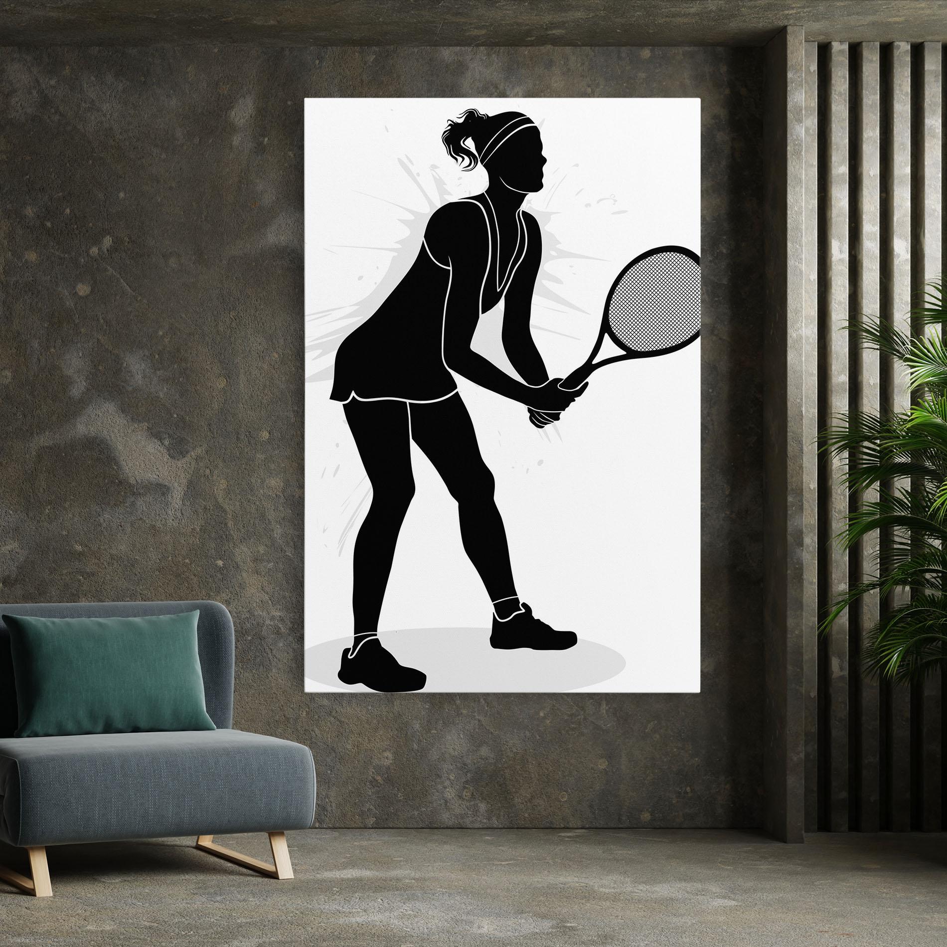 Leinwandbild Female Tennis Player mockup 7