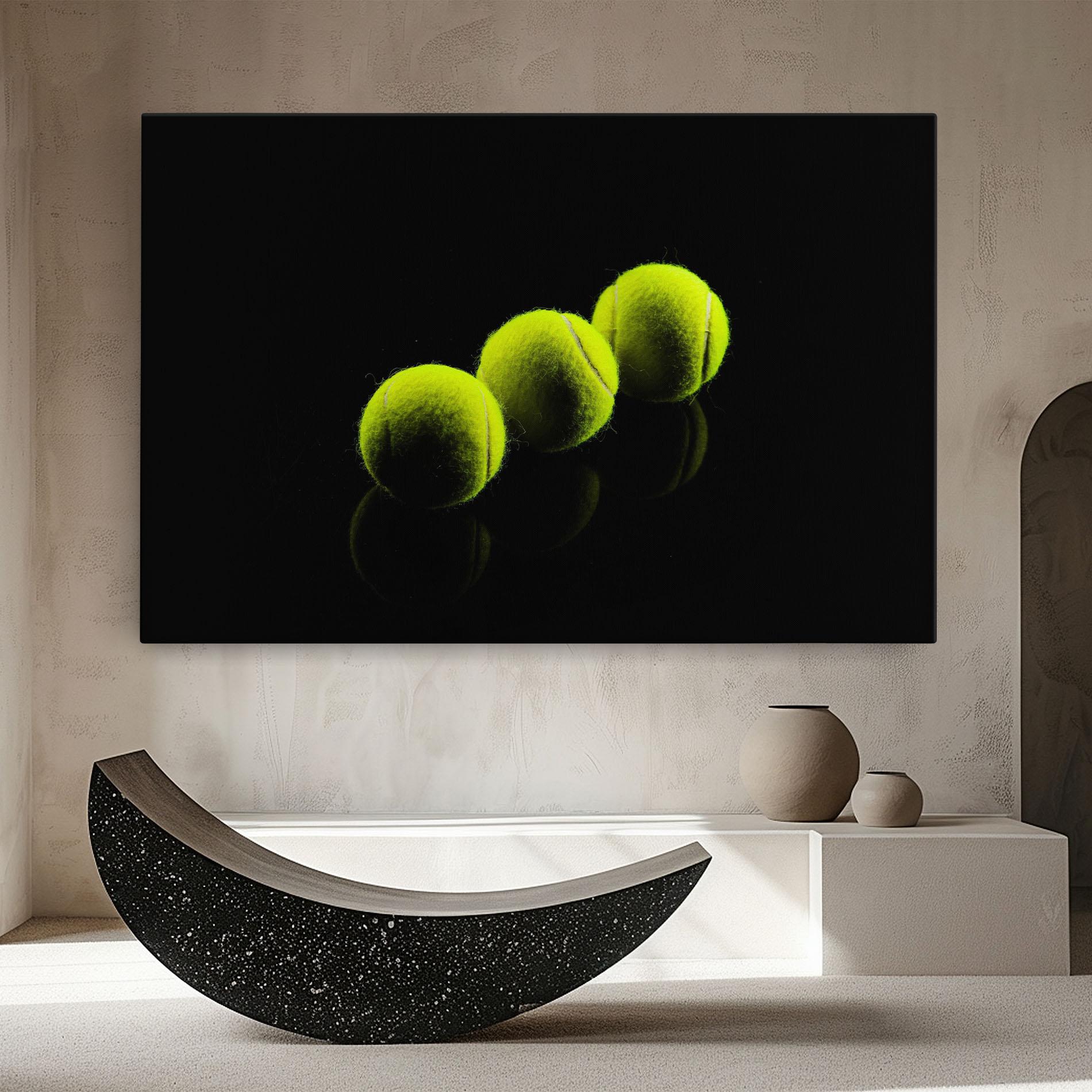 Leinwandbild 3 Tennis Balls mockup 8