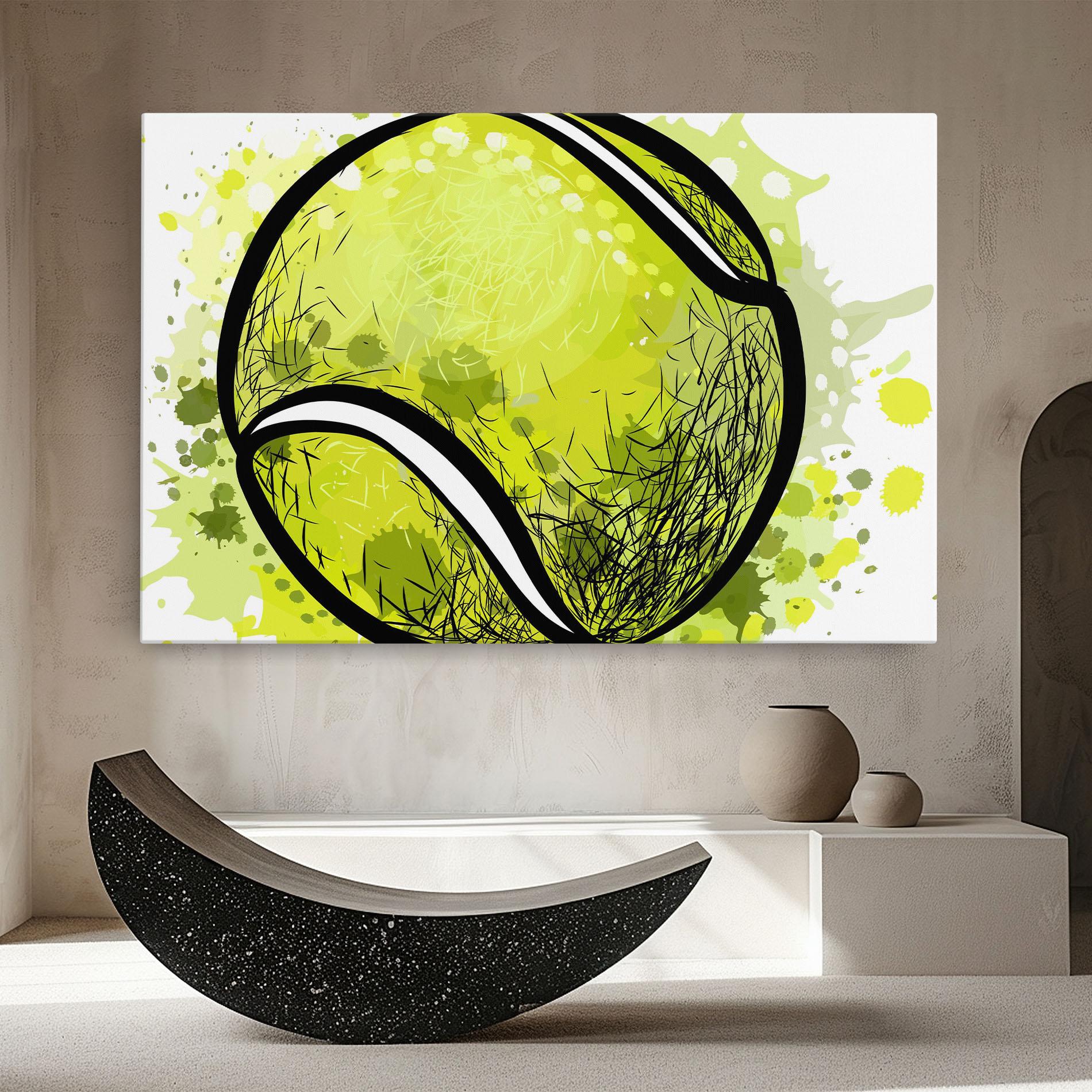 Leinwandbild Big Tennis Ball mockup 8