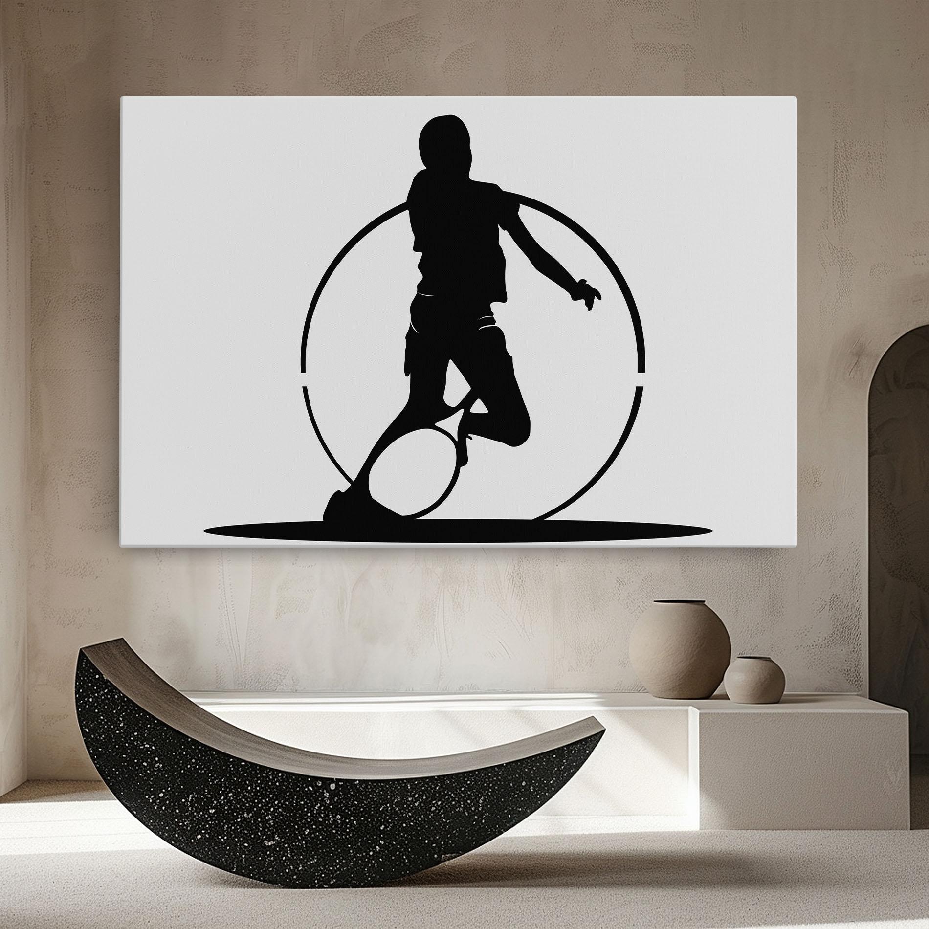 Leinwandbild Black Tennis Circle mockup 8