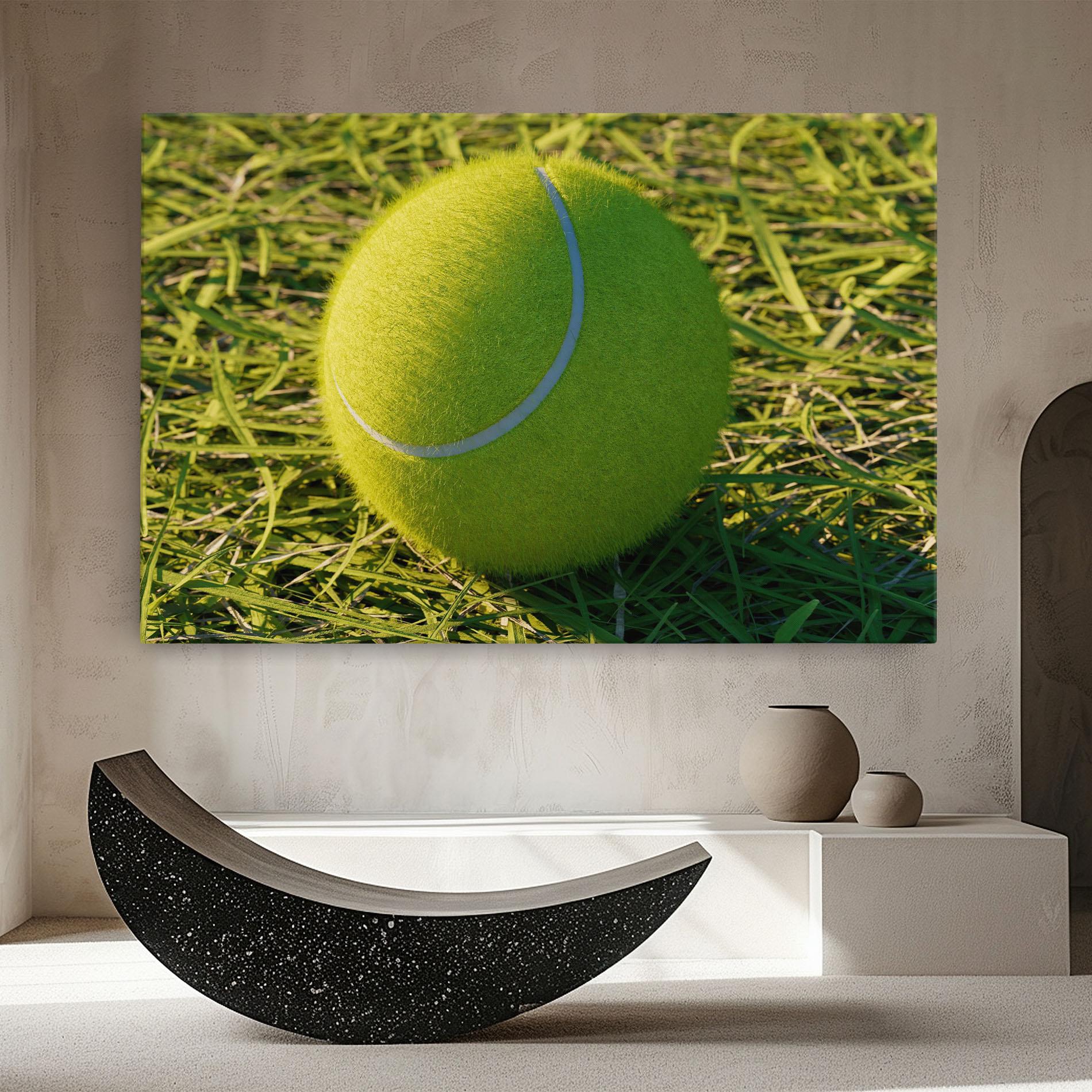 Leinwandbild Green Tennis Ball mockup 8