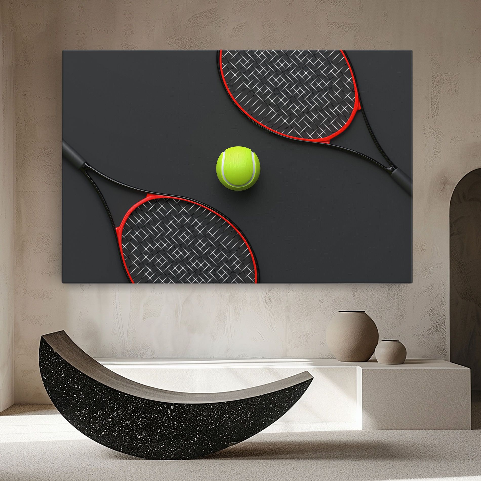 Red Tennis Rackets mockup 8
