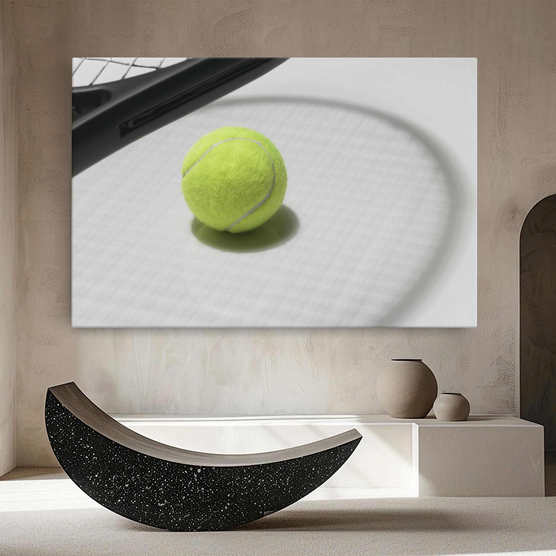 Leinwandbild Tennis Racket Shadow mockup 8