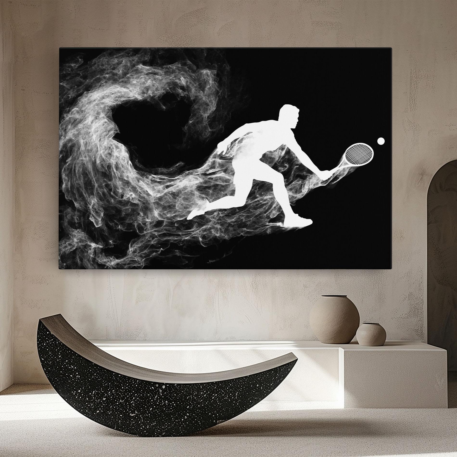 Leinwandbild Tennis White Smoke mockup 8