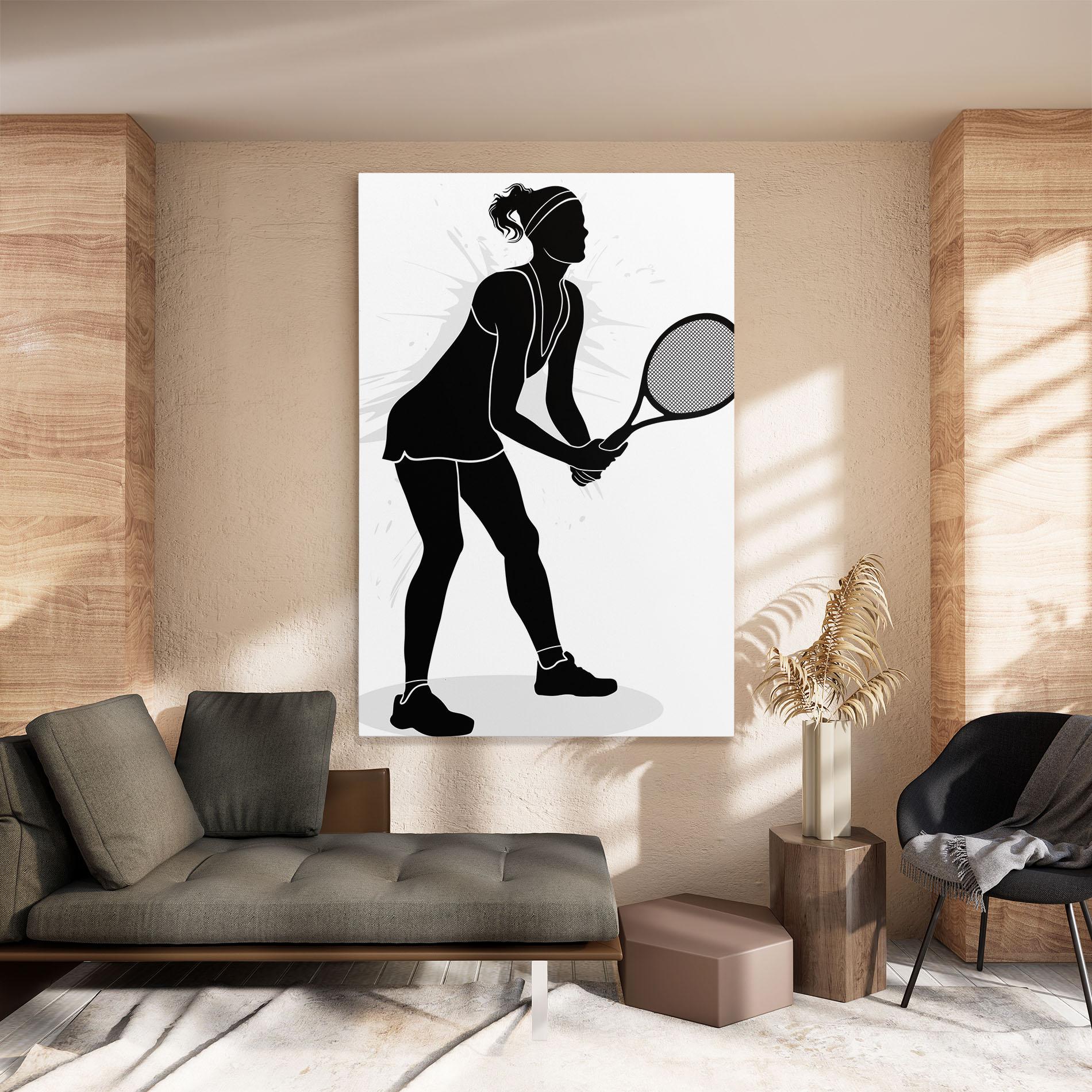 Leinwandbild Female Tennis Player mockup 8