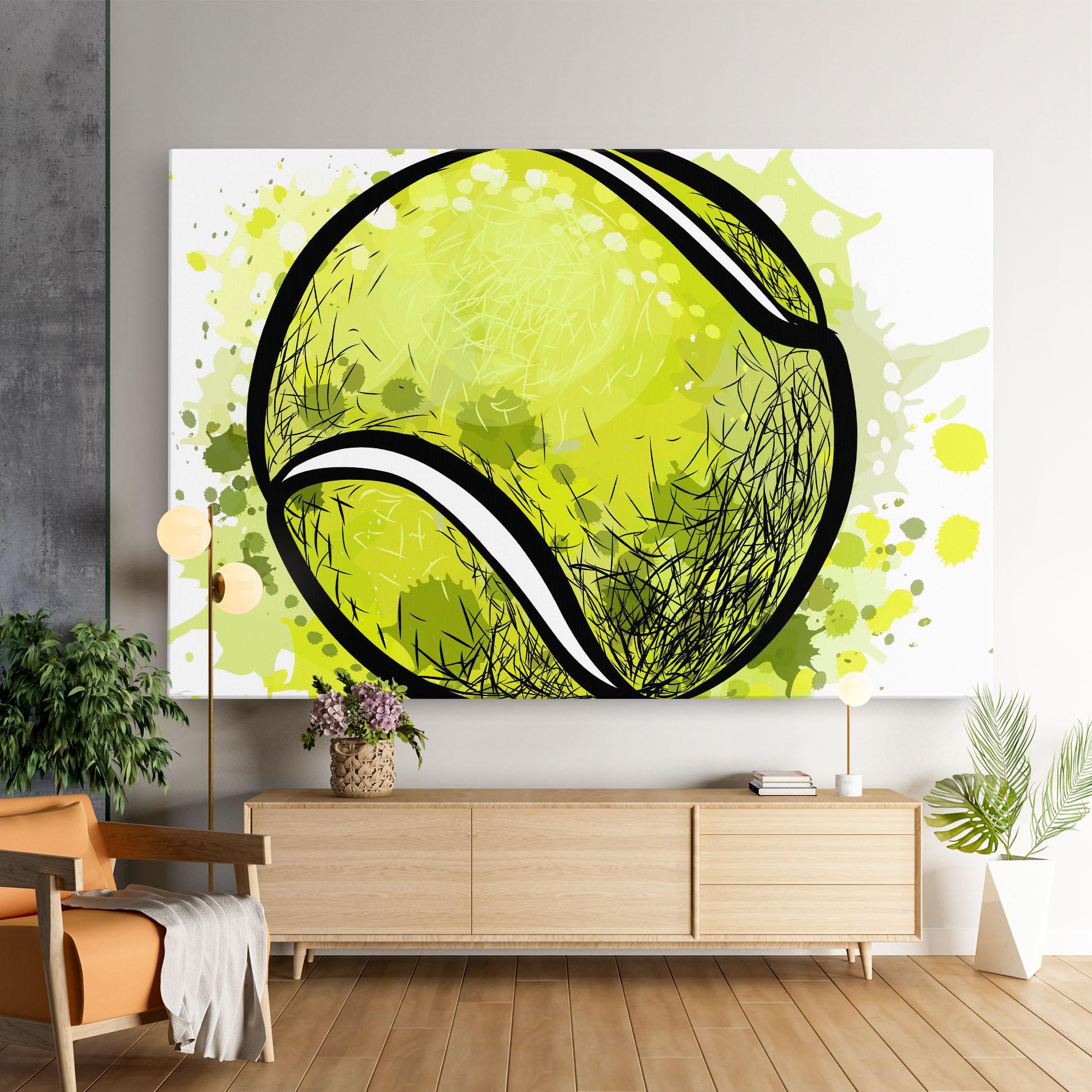 Leinwandbild Big Tennis Ball mockup 9