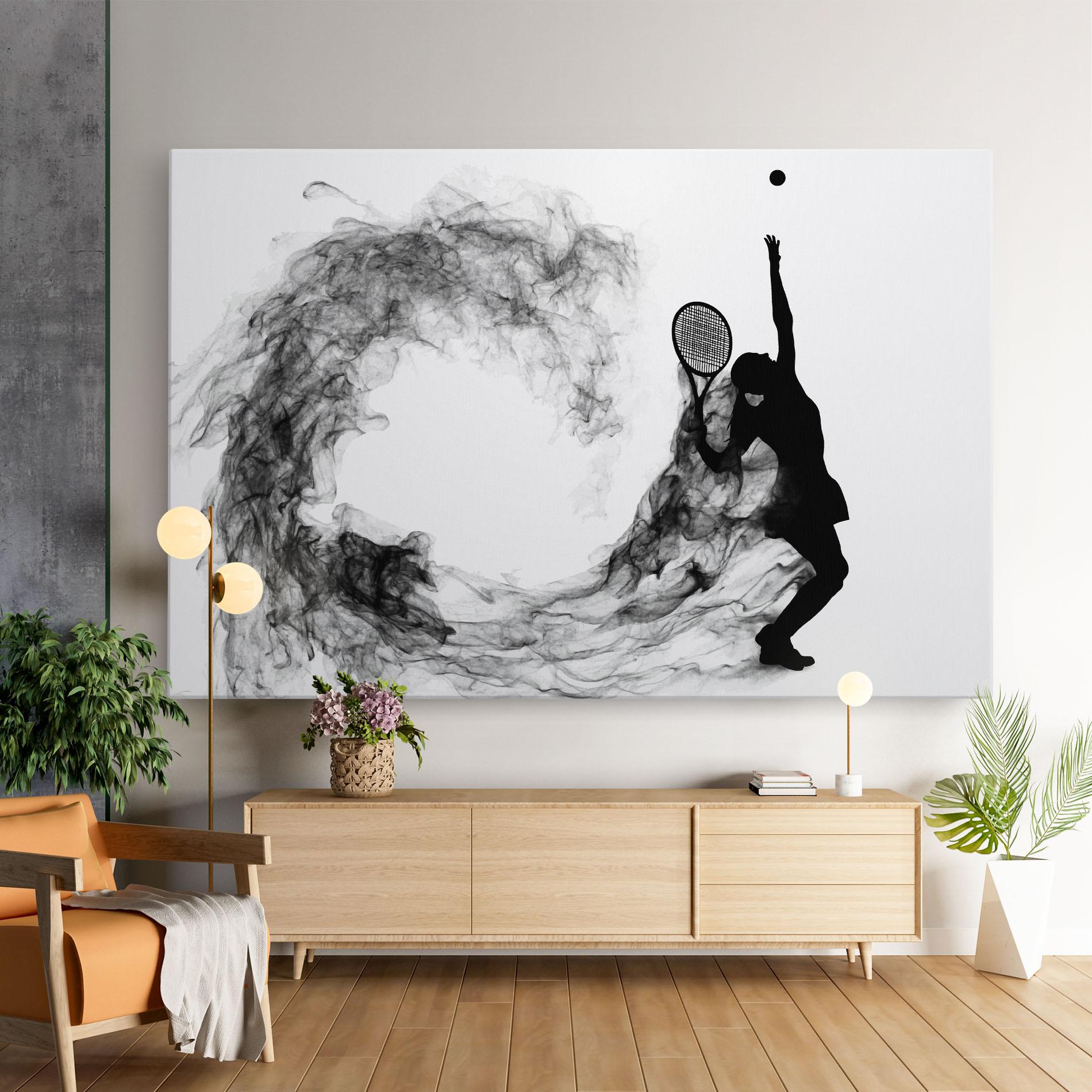 Leinwandbild Black Tennis Smoke mockup 9