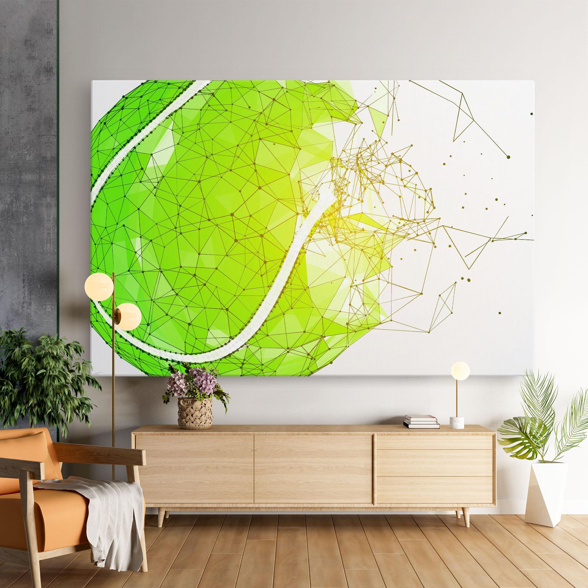 Leinwandbild Green Line Tennis mockup 9