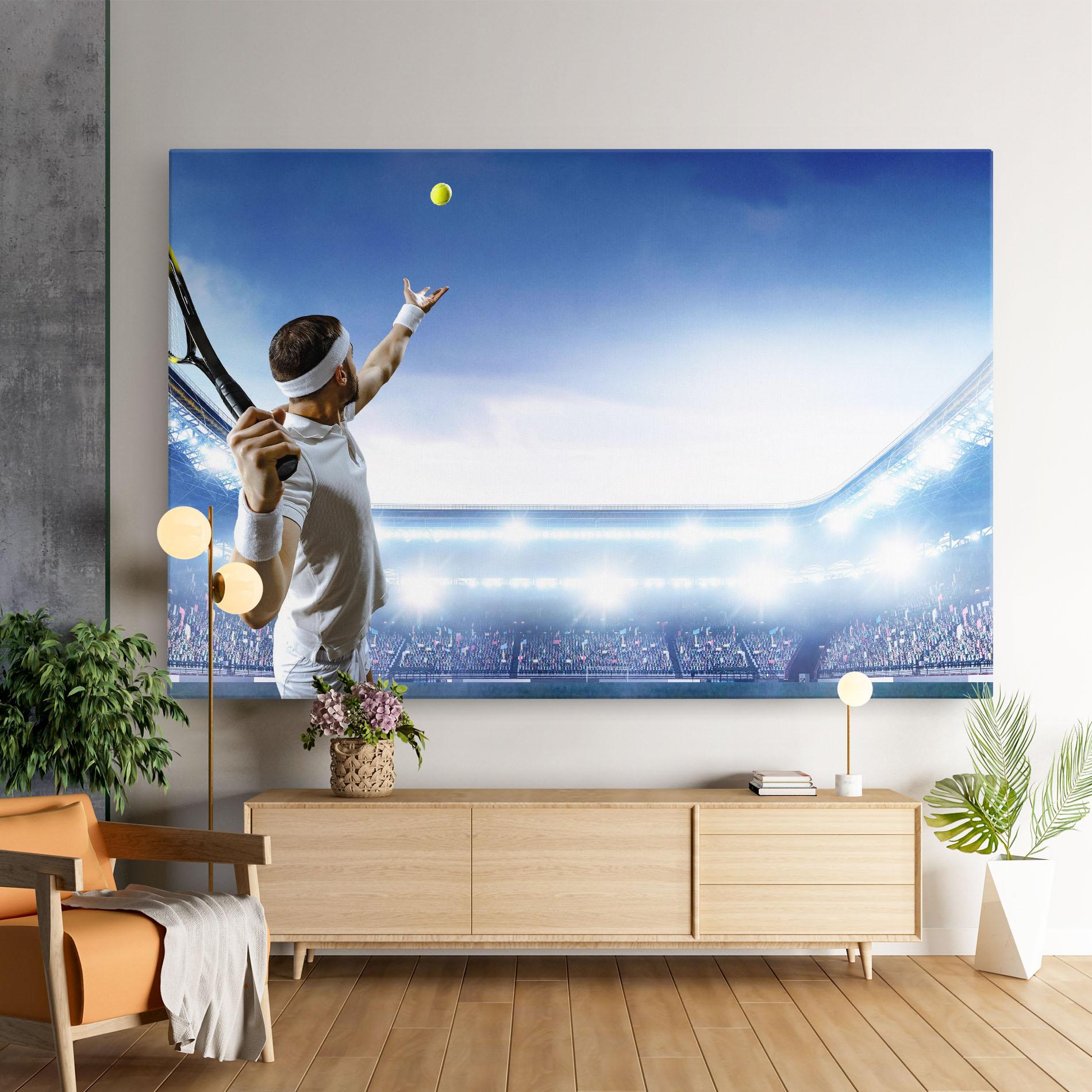Leinwandbild Stadium Tennis Player mockup 9
