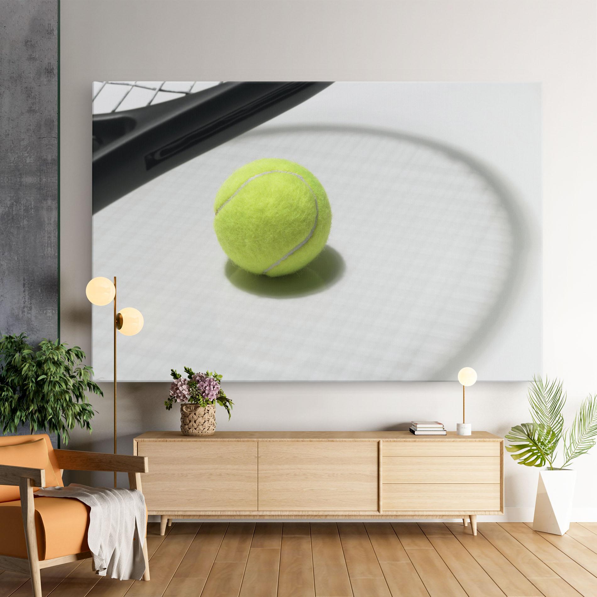 Leinwandbild Tennis Racket Shadow mockup 9