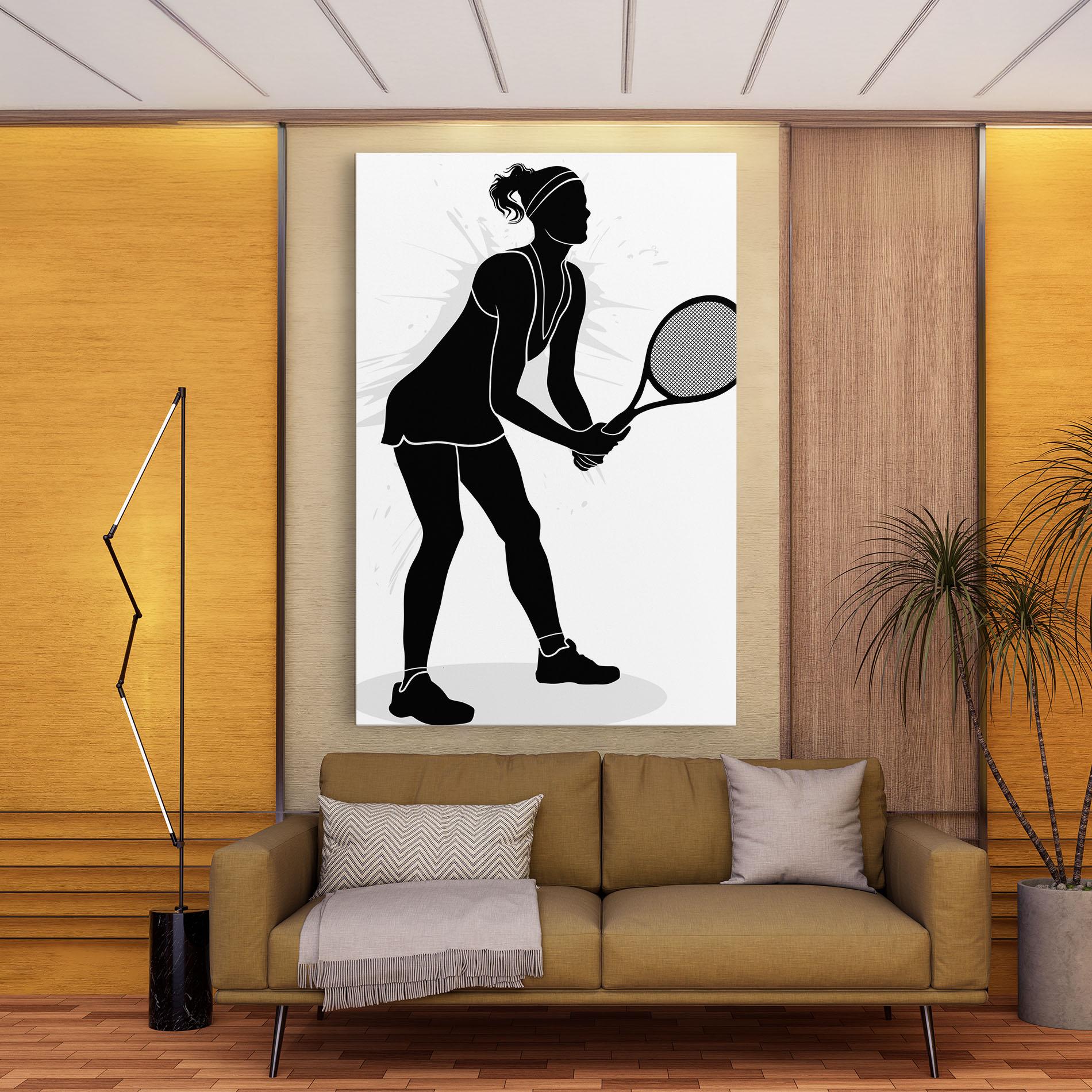 Leinwandbild Female Tennis Player mockup 9