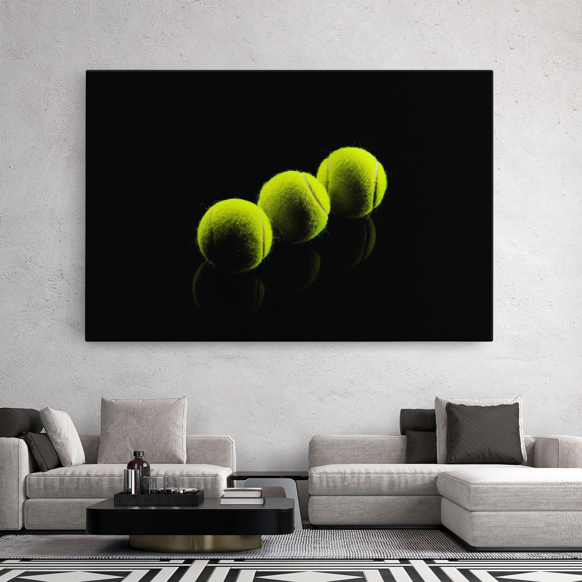 Leinwandbild 3 Tennis Balls mockup 2