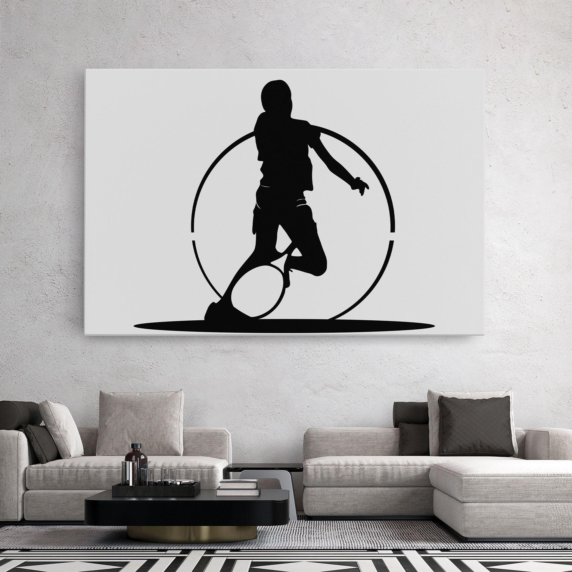 Leinwandbild Black Tennis Circle mockup 2
